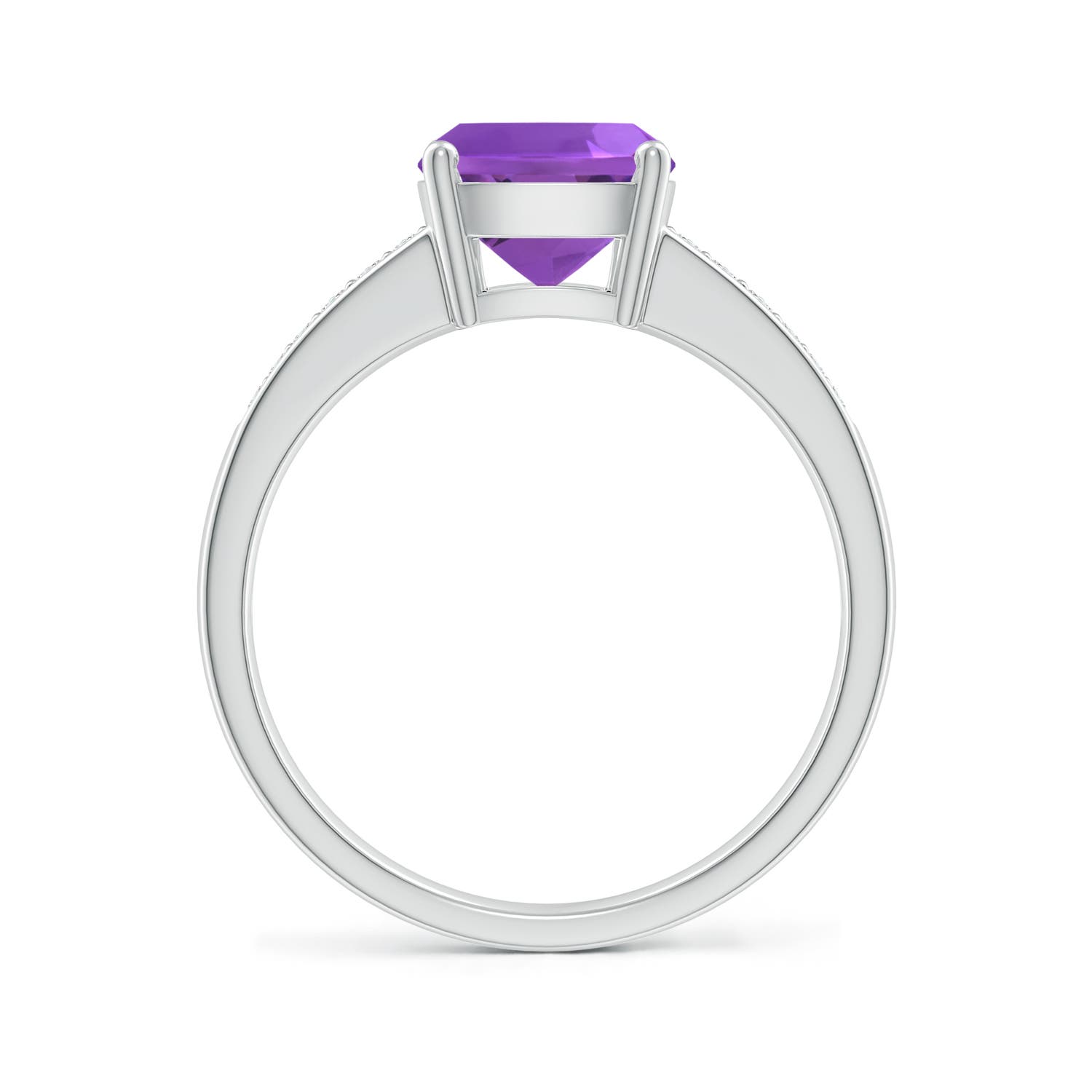 AAA - Amethyst / 2.17 CT / 14 KT White Gold