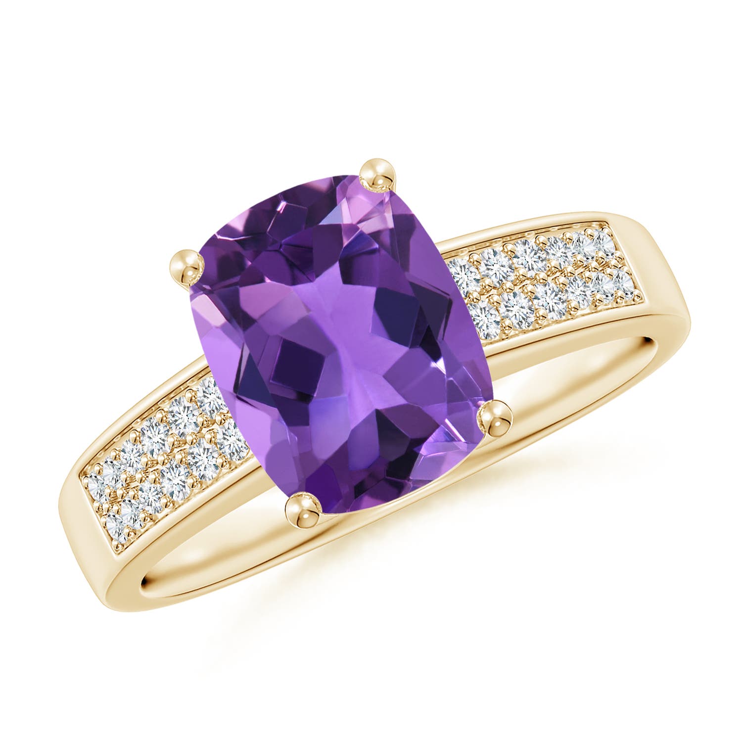 AAA - Amethyst / 2.17 CT / 14 KT Yellow Gold