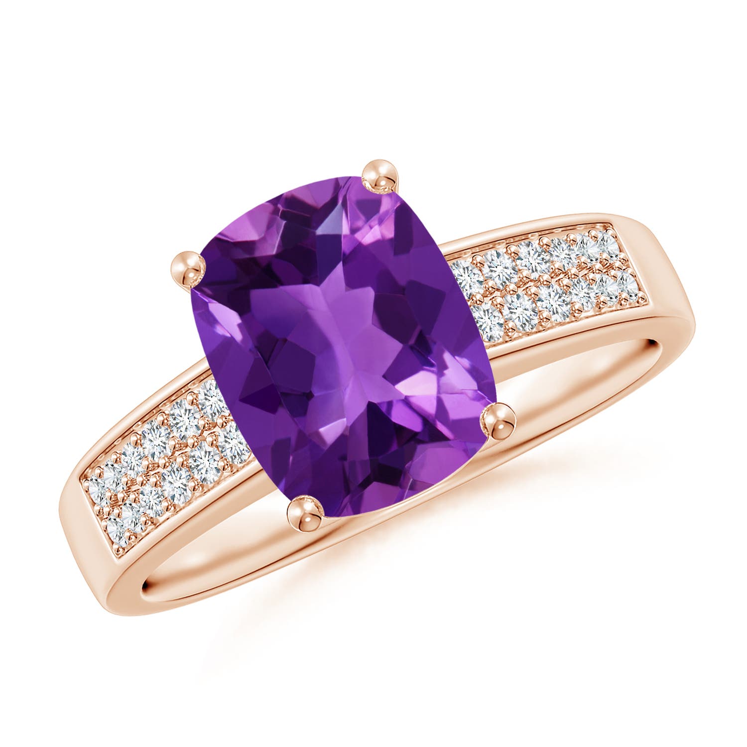 AAAA - Amethyst / 2.17 CT / 14 KT Rose Gold