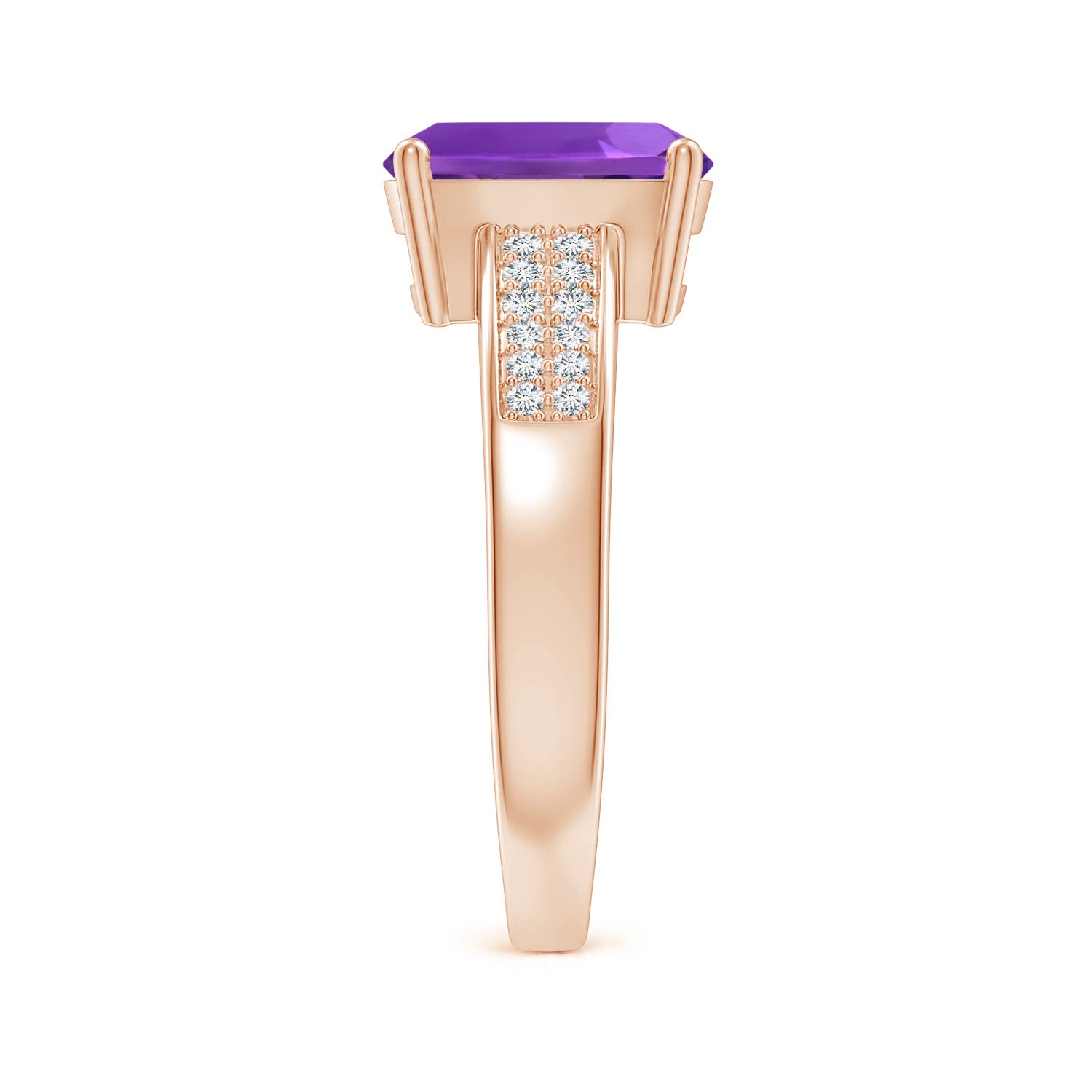 AAAA - Amethyst / 2.17 CT / 14 KT Rose Gold