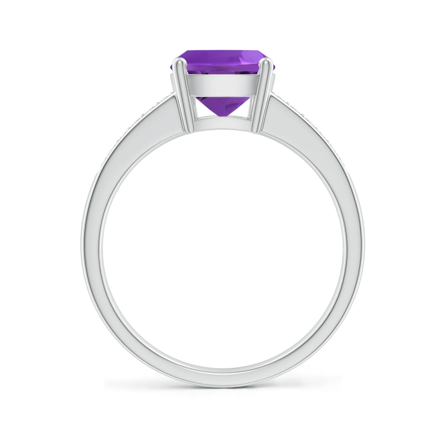 AAAA - Amethyst / 2.17 CT / 14 KT White Gold