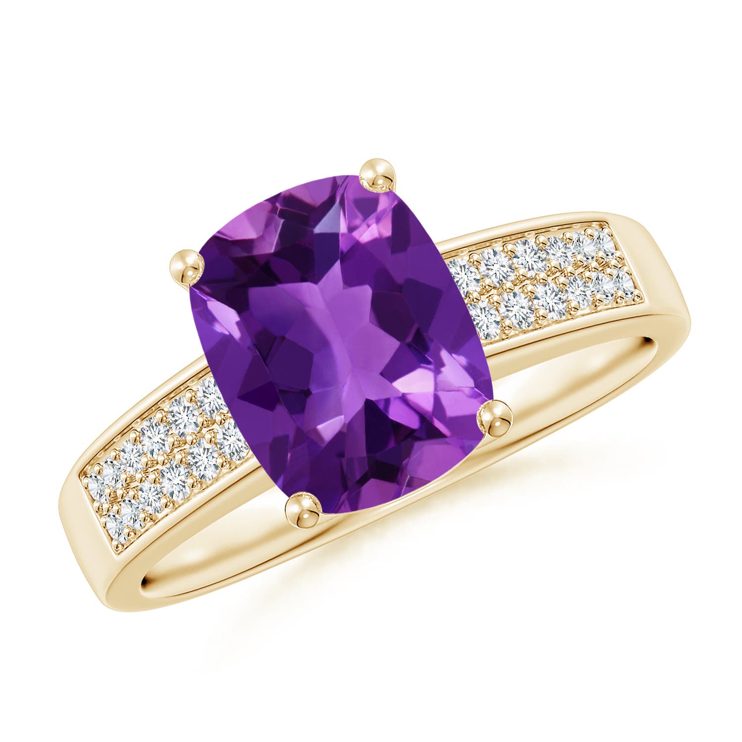 AAAA - Amethyst / 2.17 CT / 14 KT Yellow Gold