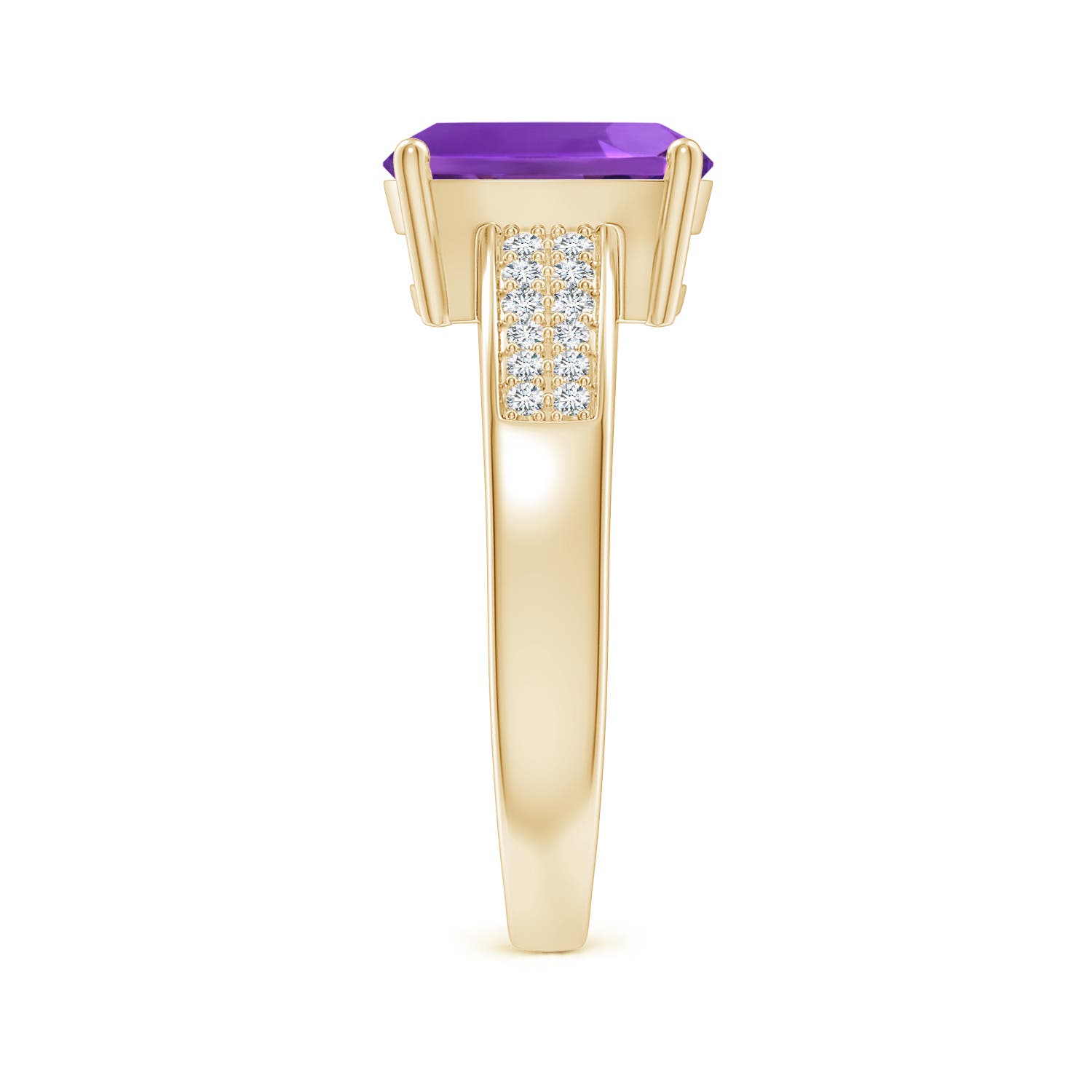 AAAA - Amethyst / 2.17 CT / 14 KT Yellow Gold