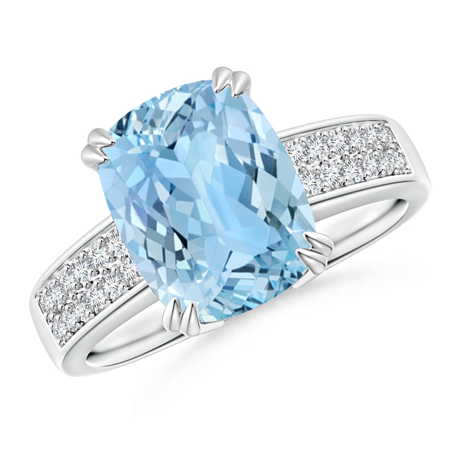 AAAA - Aquamarine / 2.61 CT / 14 KT White Gold