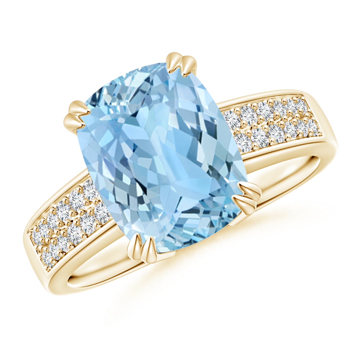 AAAA - Aquamarine / 2.61 CT / 14 KT Yellow Gold