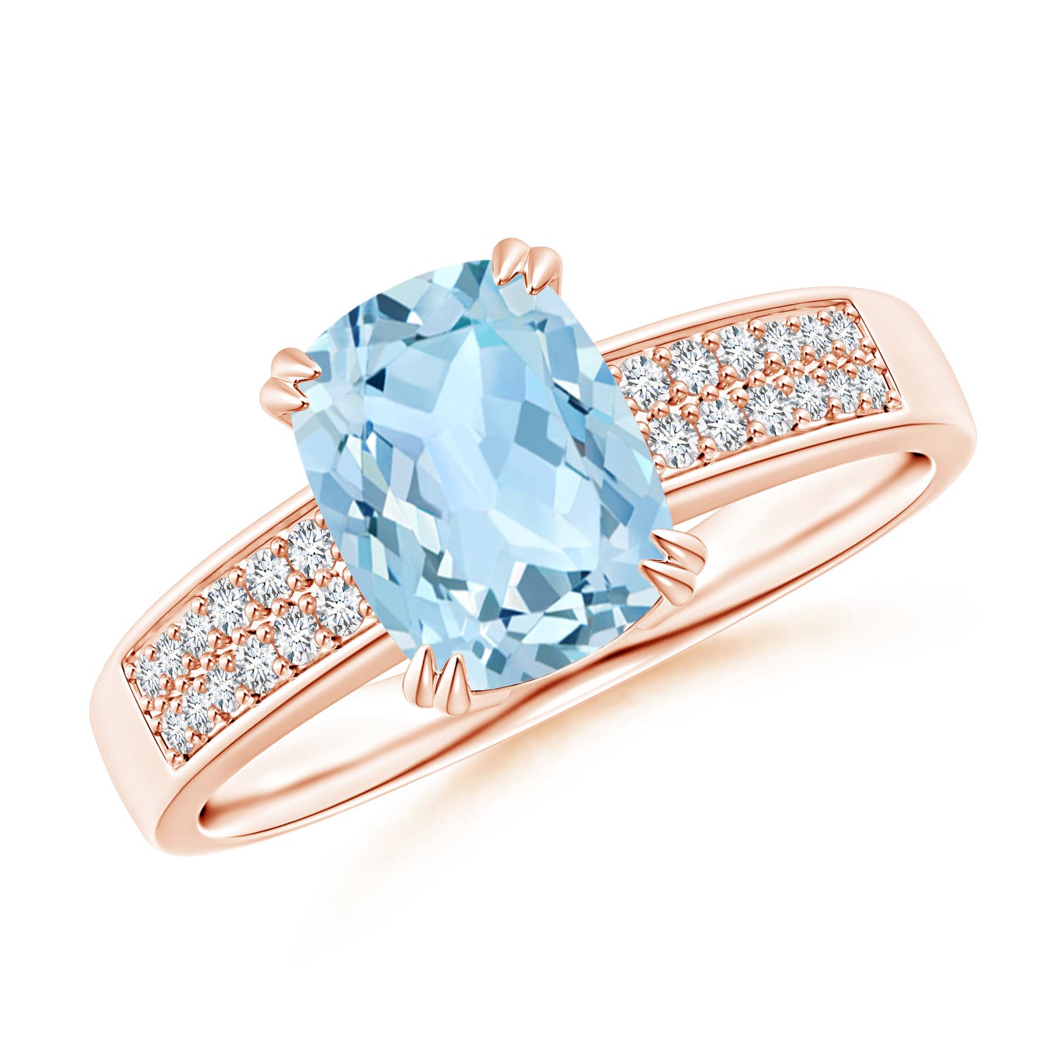 AAA - Aquamarine / 1.36 CT / 14 KT Rose Gold