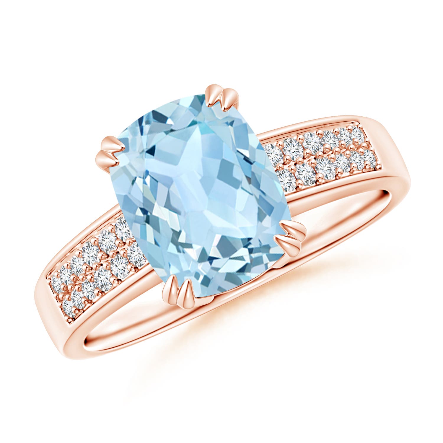 AAA - Aquamarine / 2.01 CT / 14 KT Rose Gold