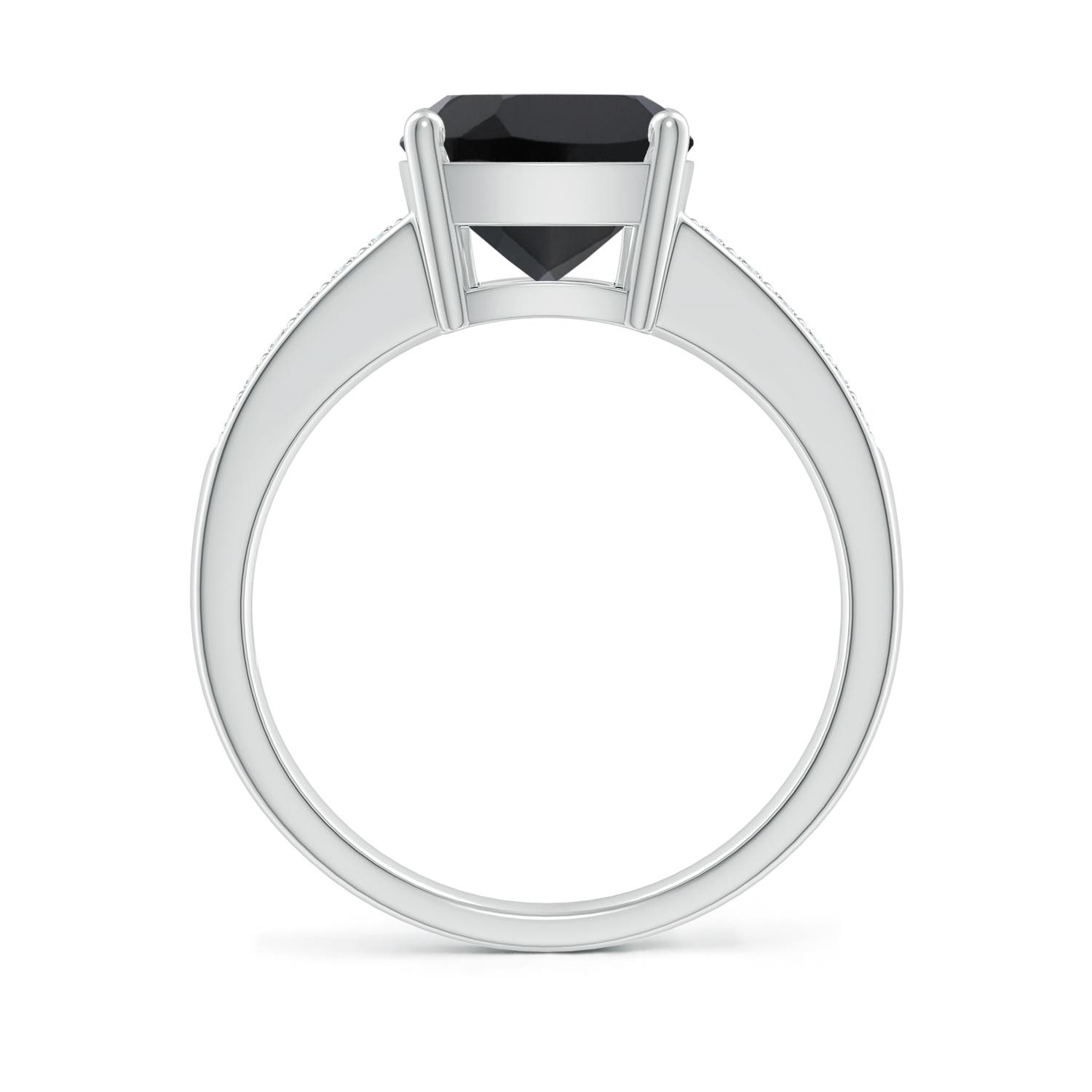 AAA - Black Onyx / 3.37 CT / 14 KT White Gold