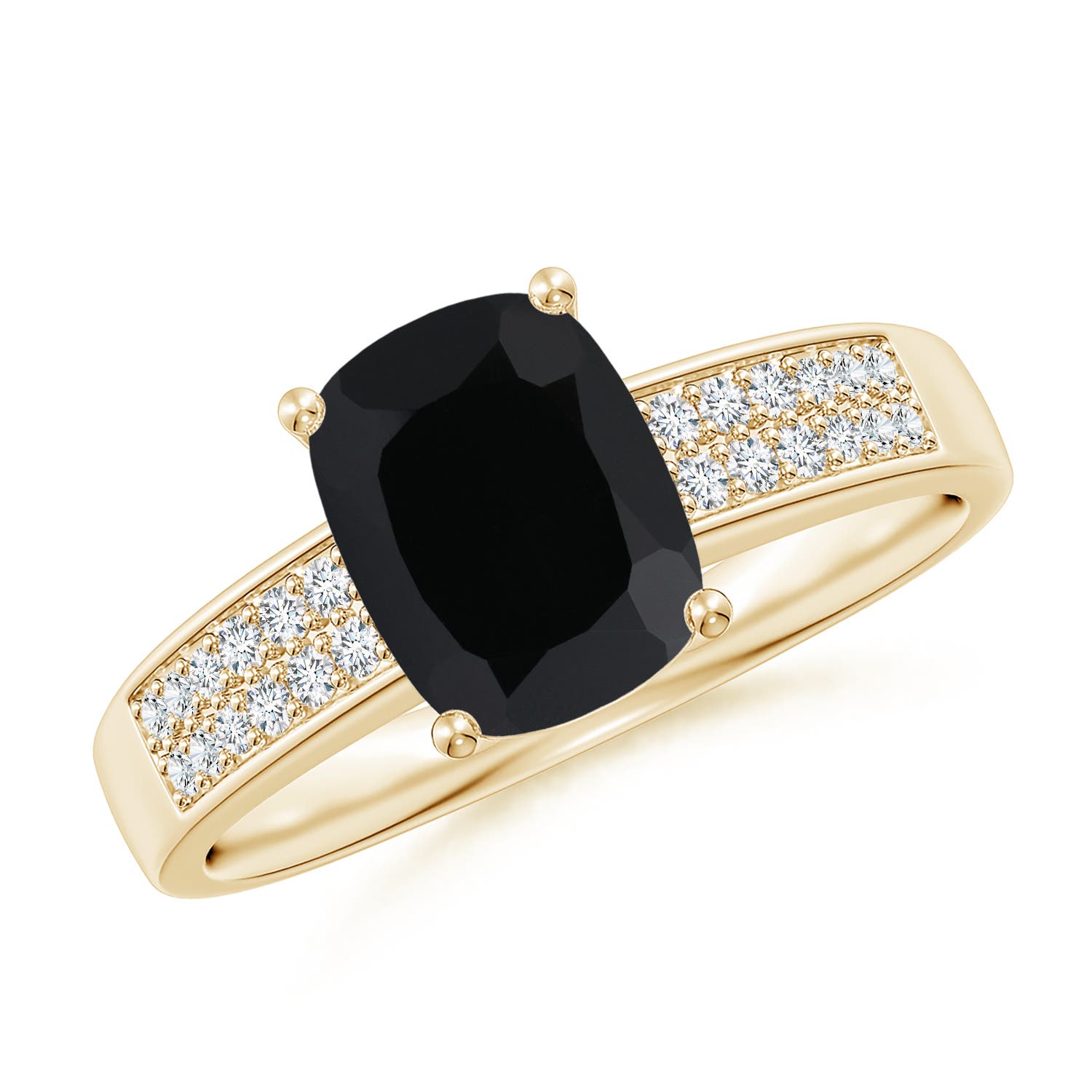 AAA - Black Onyx / 1.47 CT / 14 KT Yellow Gold