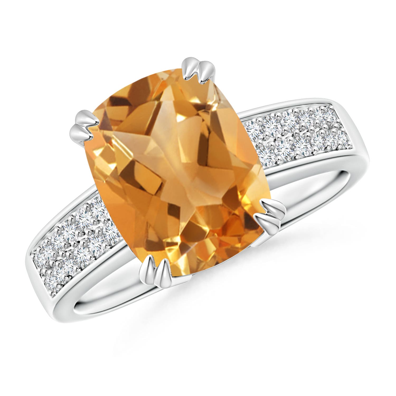 A - Citrine / 2.81 CT / 14 KT White Gold