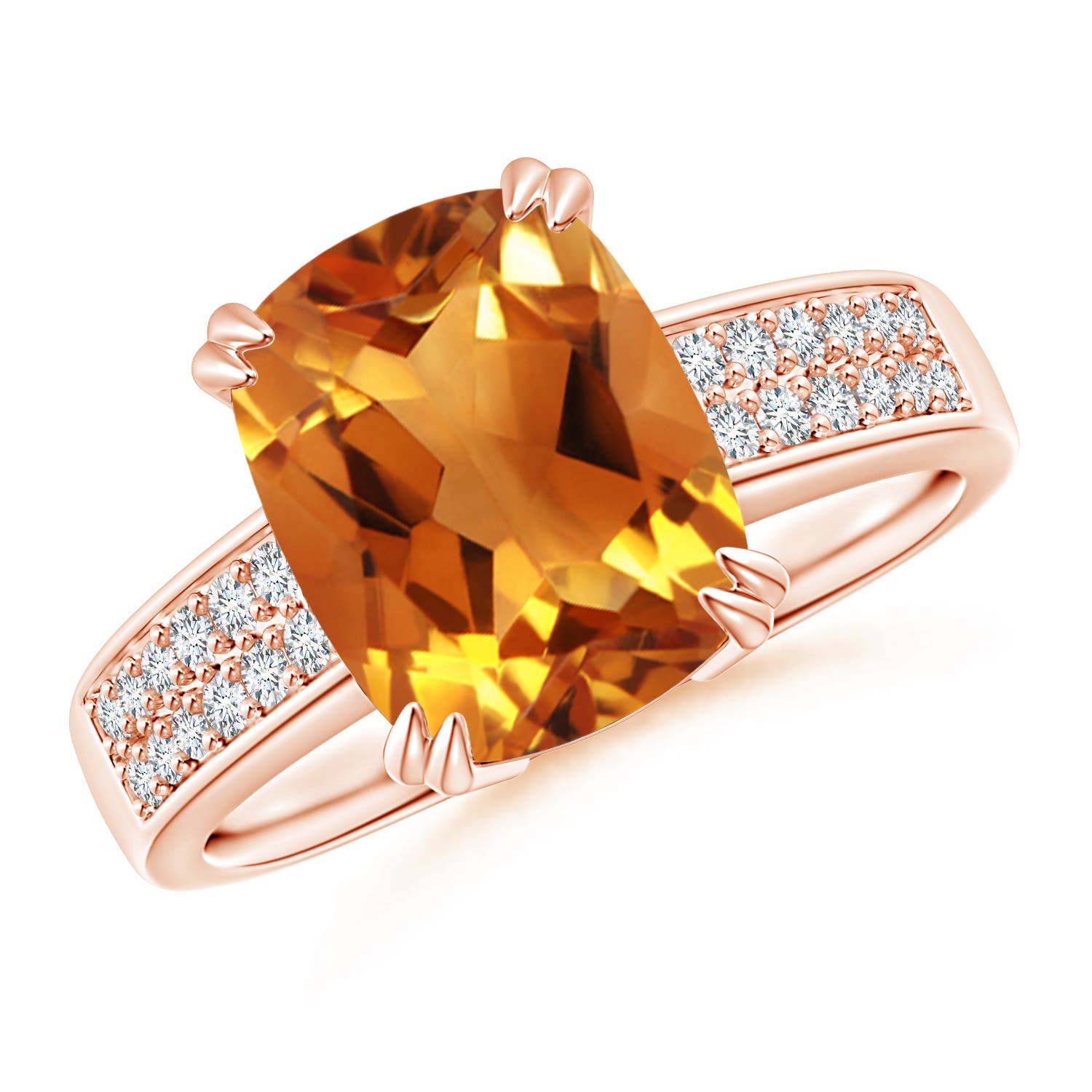 AAA - Citrine / 2.81 CT / 14 KT Rose Gold