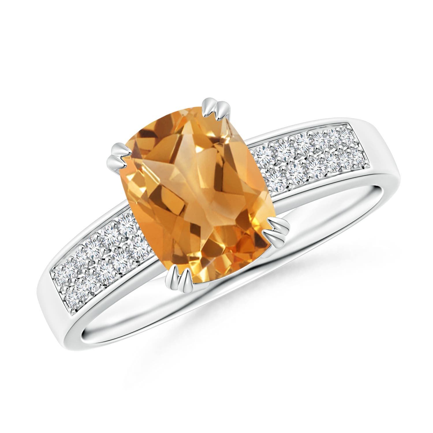 A - Citrine / 1.51 CT / 14 KT White Gold