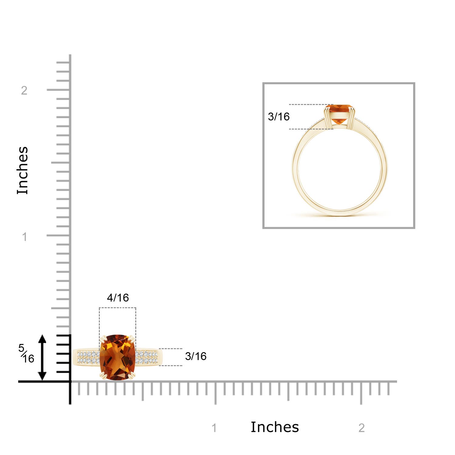 AAAA - Citrine / 1.51 CT / 14 KT Yellow Gold