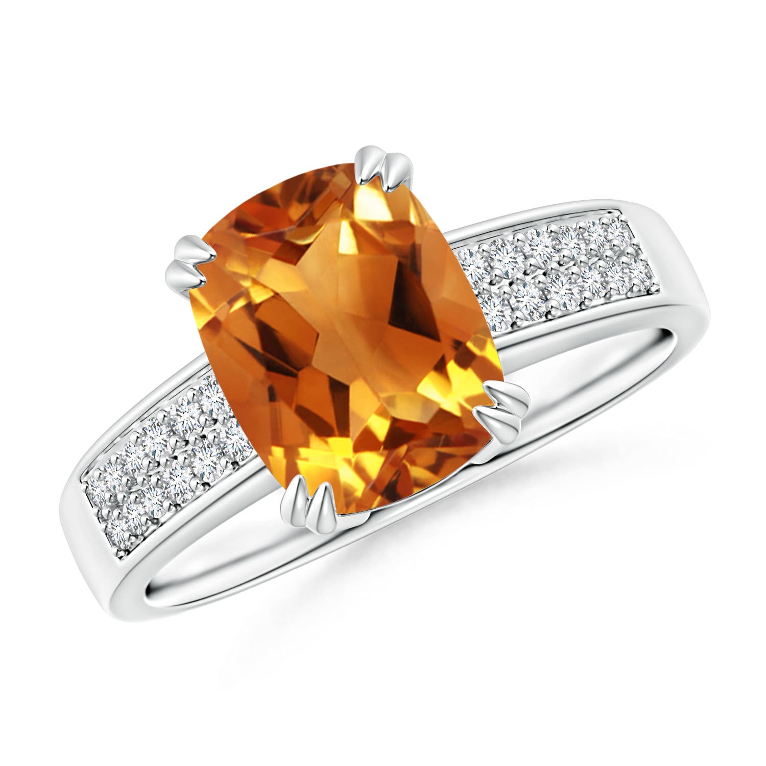 AAA - Citrine / 2.11 CT / 14 KT White Gold