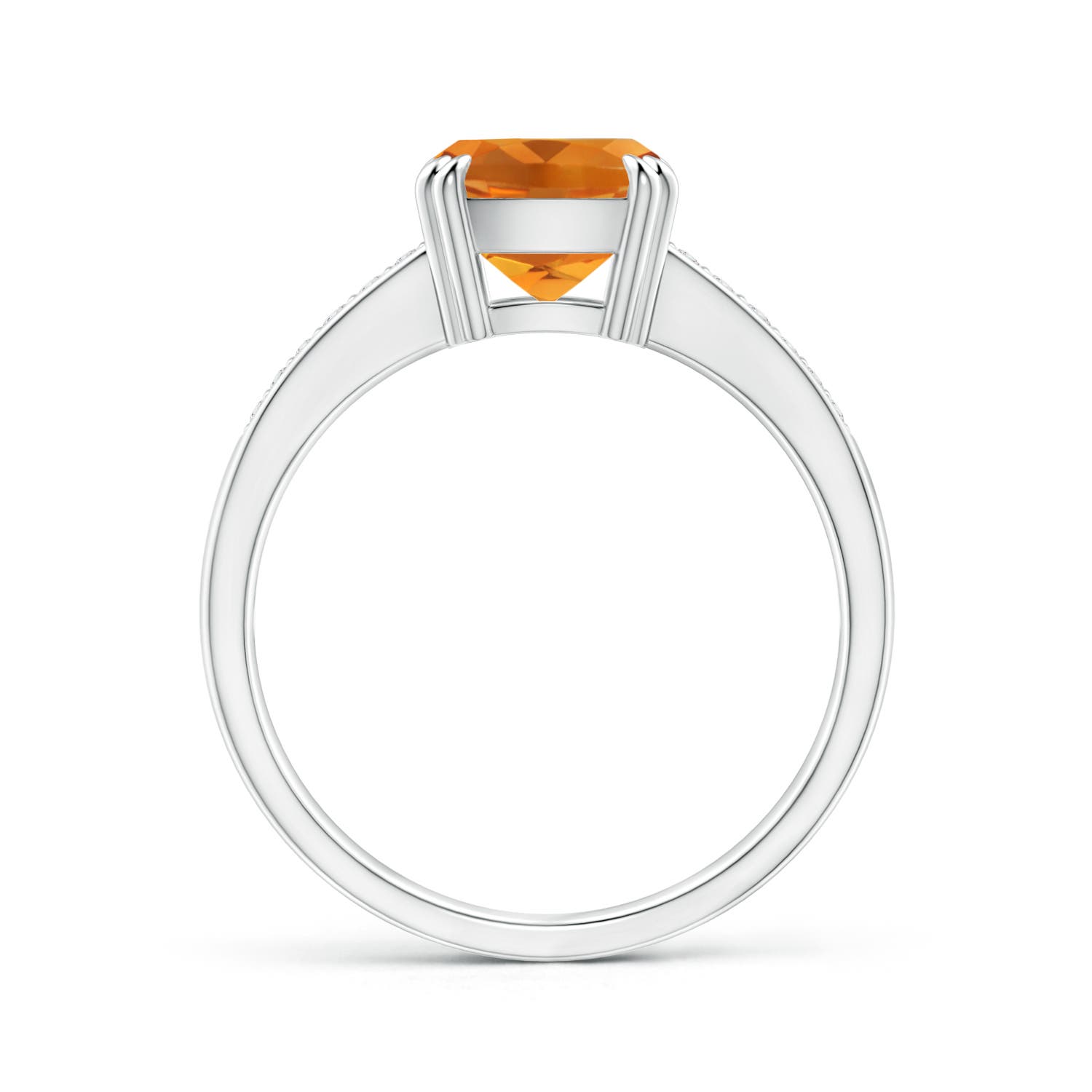 AAA - Citrine / 2.11 CT / 14 KT White Gold