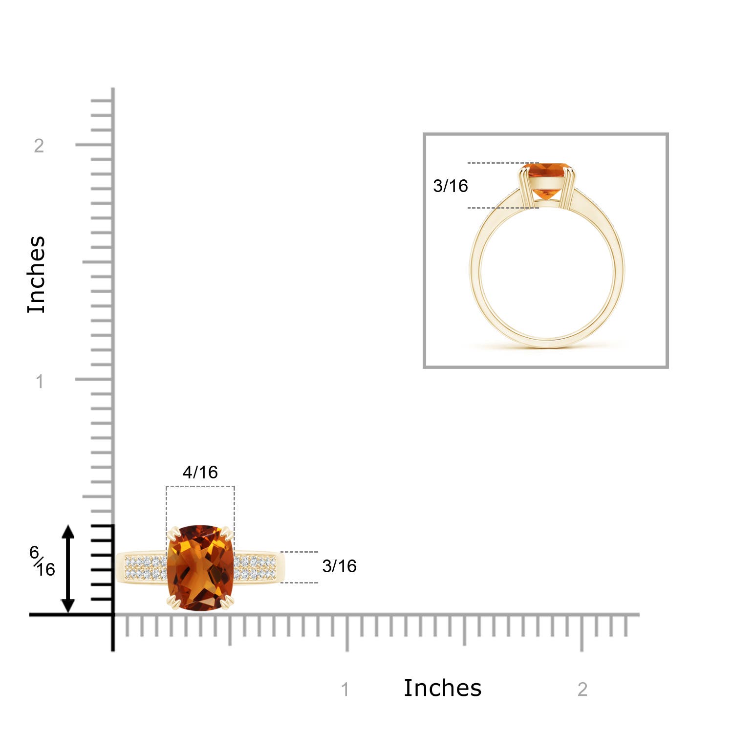 AAAA - Citrine / 2.11 CT / 14 KT Yellow Gold