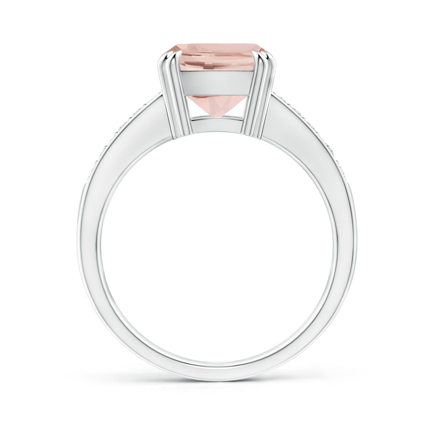 AA - Morganite / 2.86 CT / 14 KT White Gold