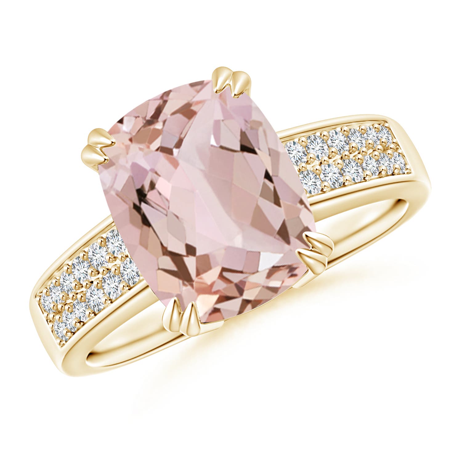 AA - Morganite / 2.86 CT / 14 KT Yellow Gold