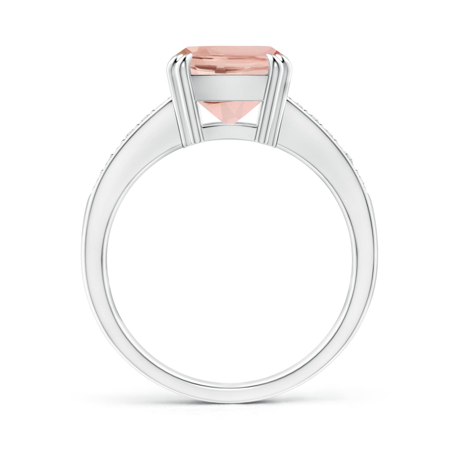 AAA - Morganite / 2.86 CT / 14 KT White Gold