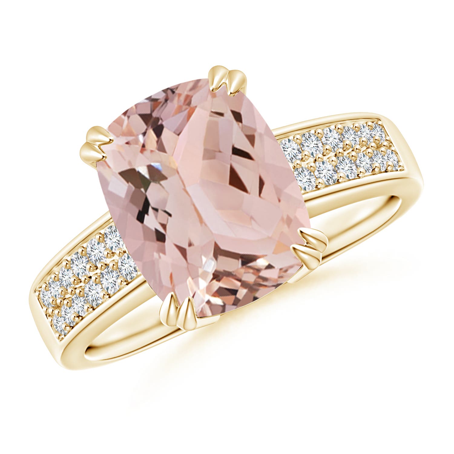 AAA - Morganite / 2.86 CT / 14 KT Yellow Gold