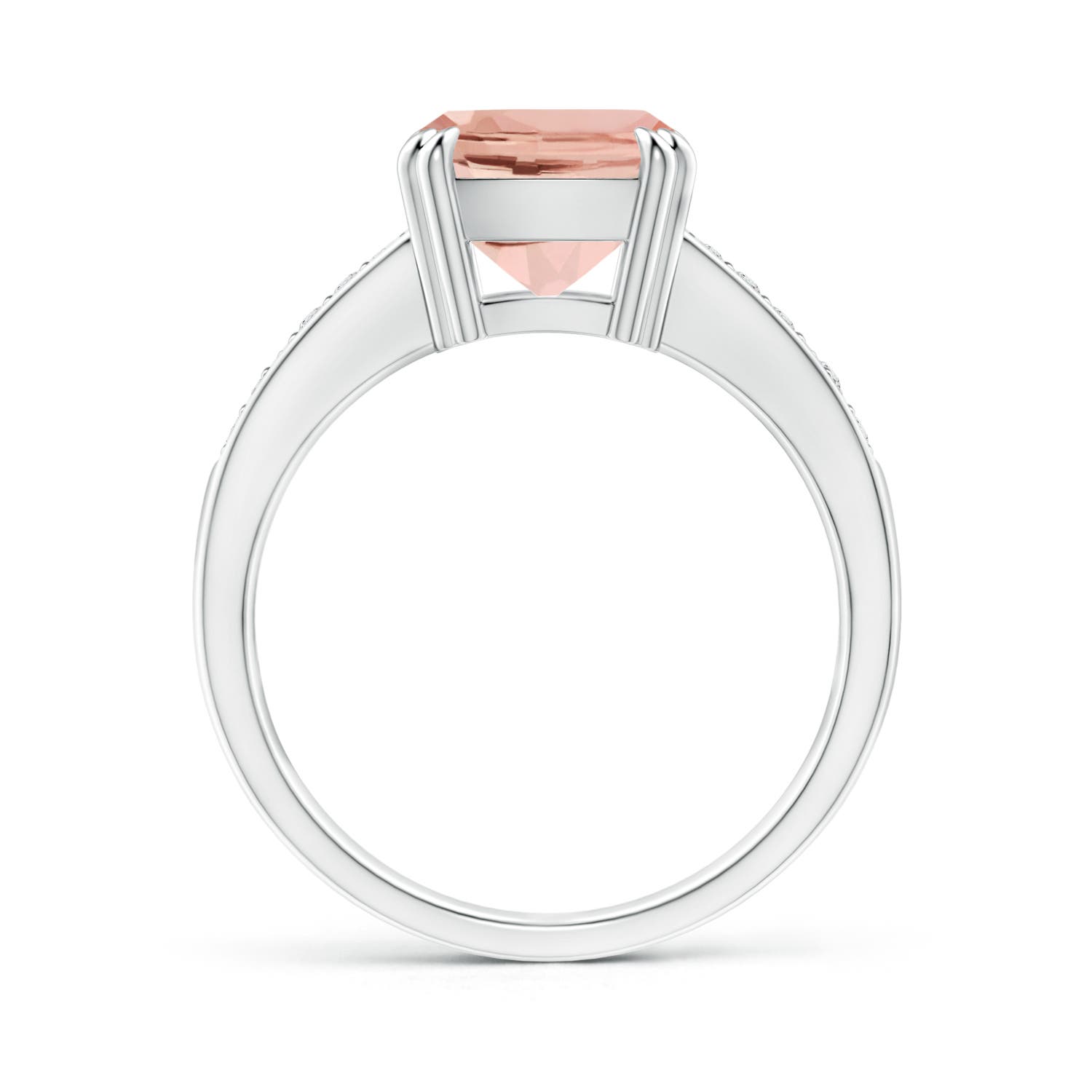 AAAA - Morganite / 2.86 CT / 14 KT White Gold