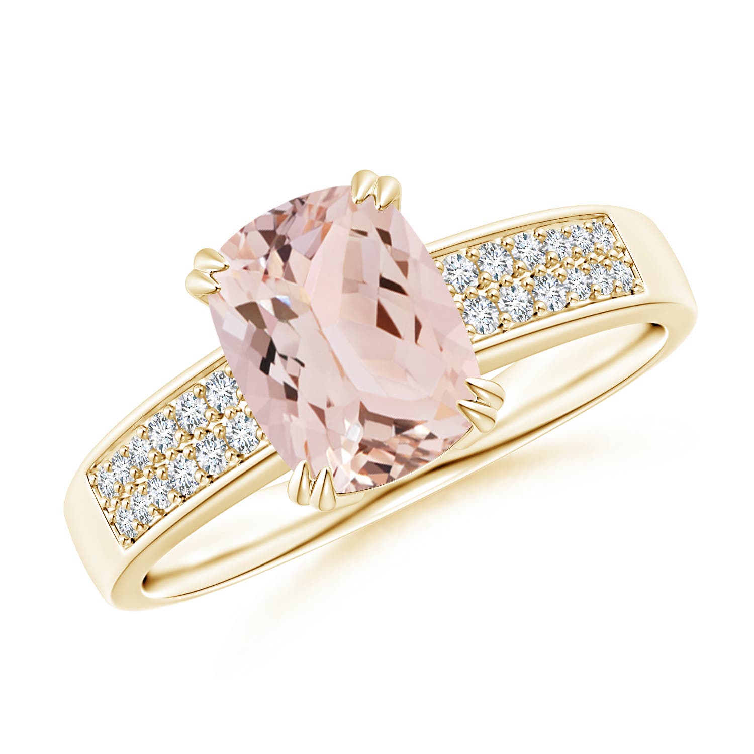 AAA - Morganite / 1.36 CT / 14 KT Yellow Gold