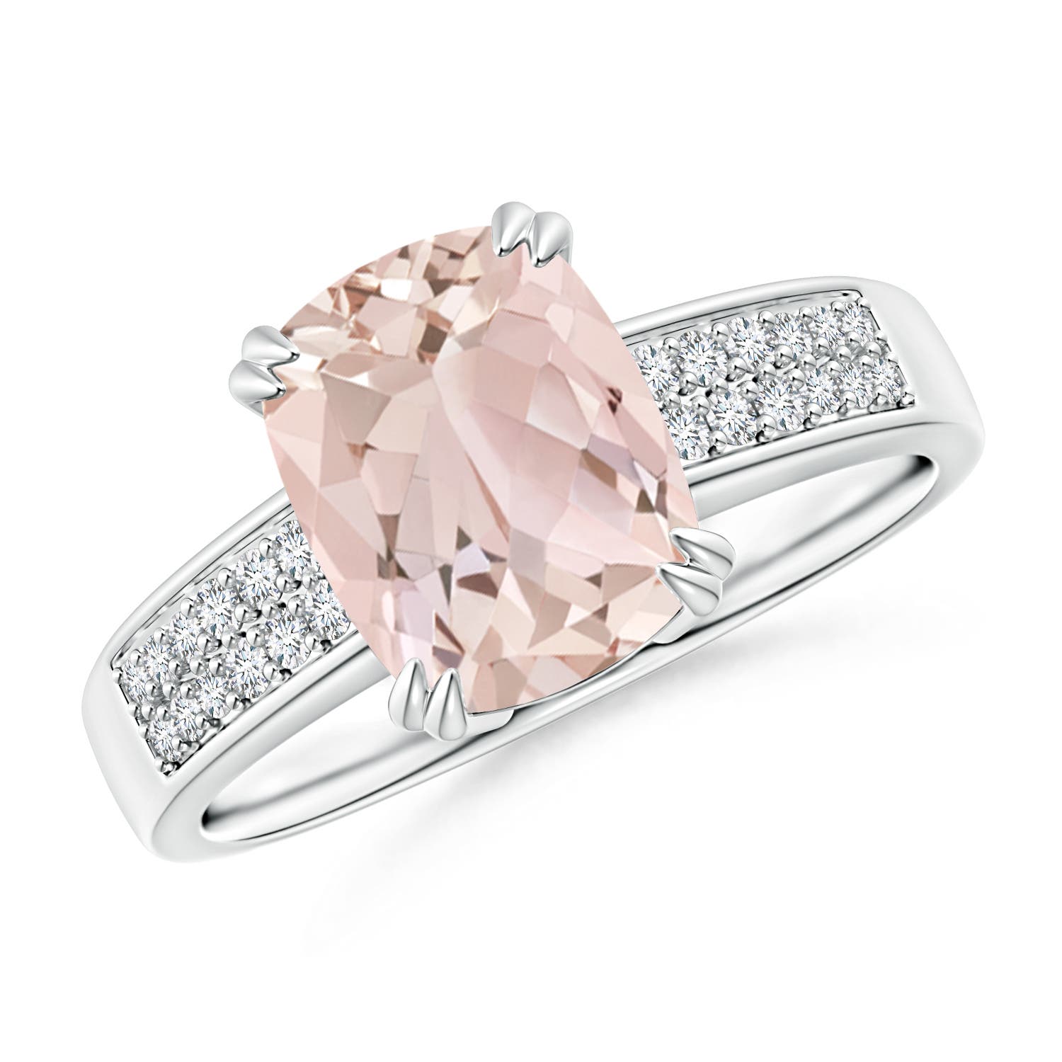 A - Morganite / 1.96 CT / 14 KT White Gold