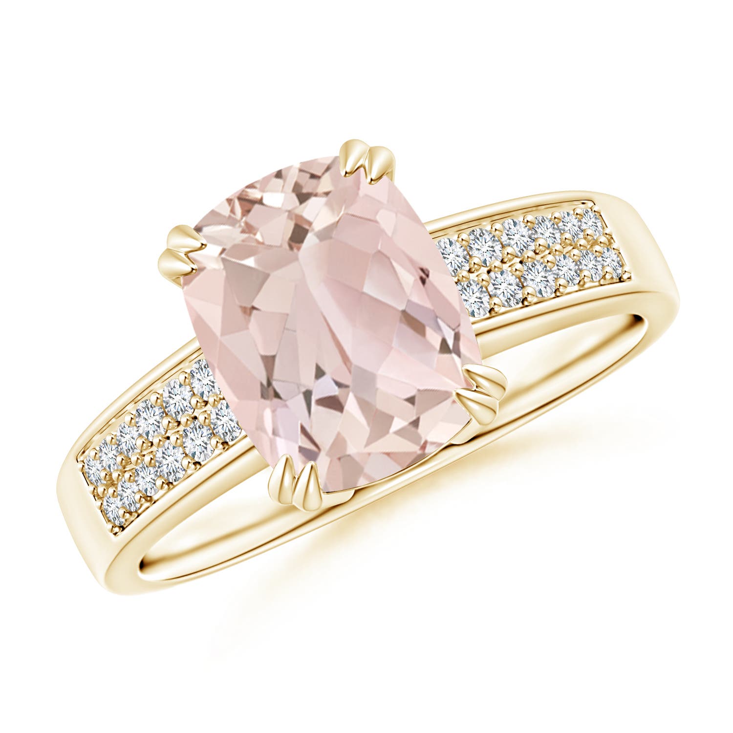 A - Morganite / 1.96 CT / 14 KT Yellow Gold