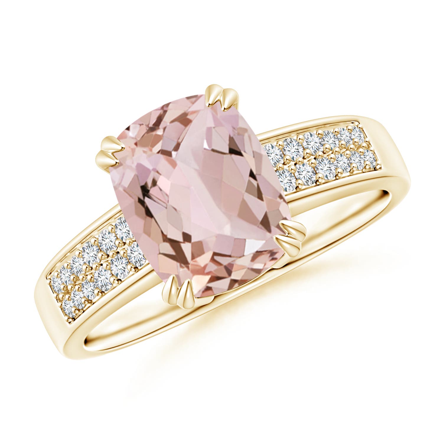 AA - Morganite / 1.96 CT / 14 KT Yellow Gold