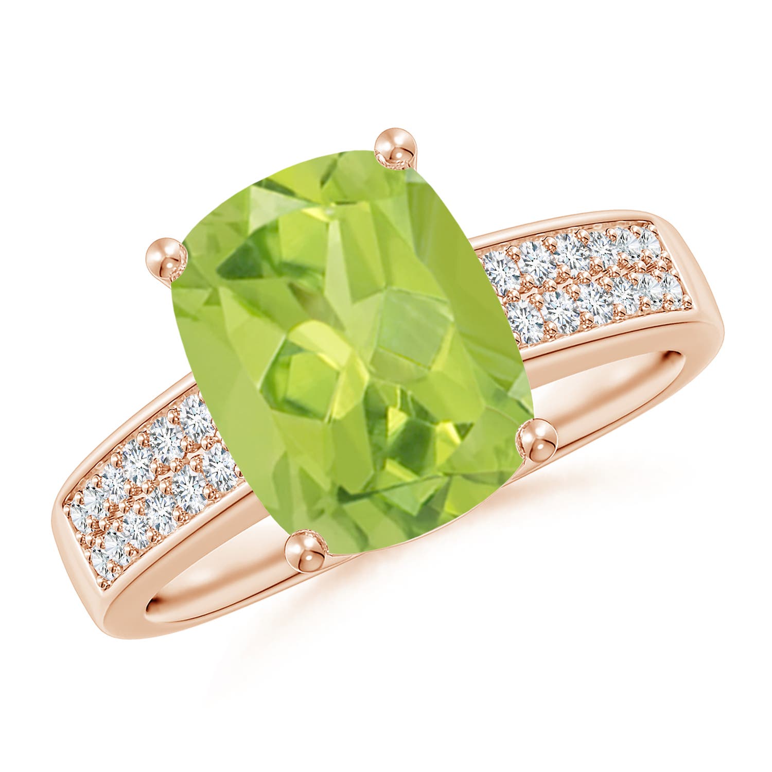 AA - Peridot / 3.07 CT / 14 KT Rose Gold