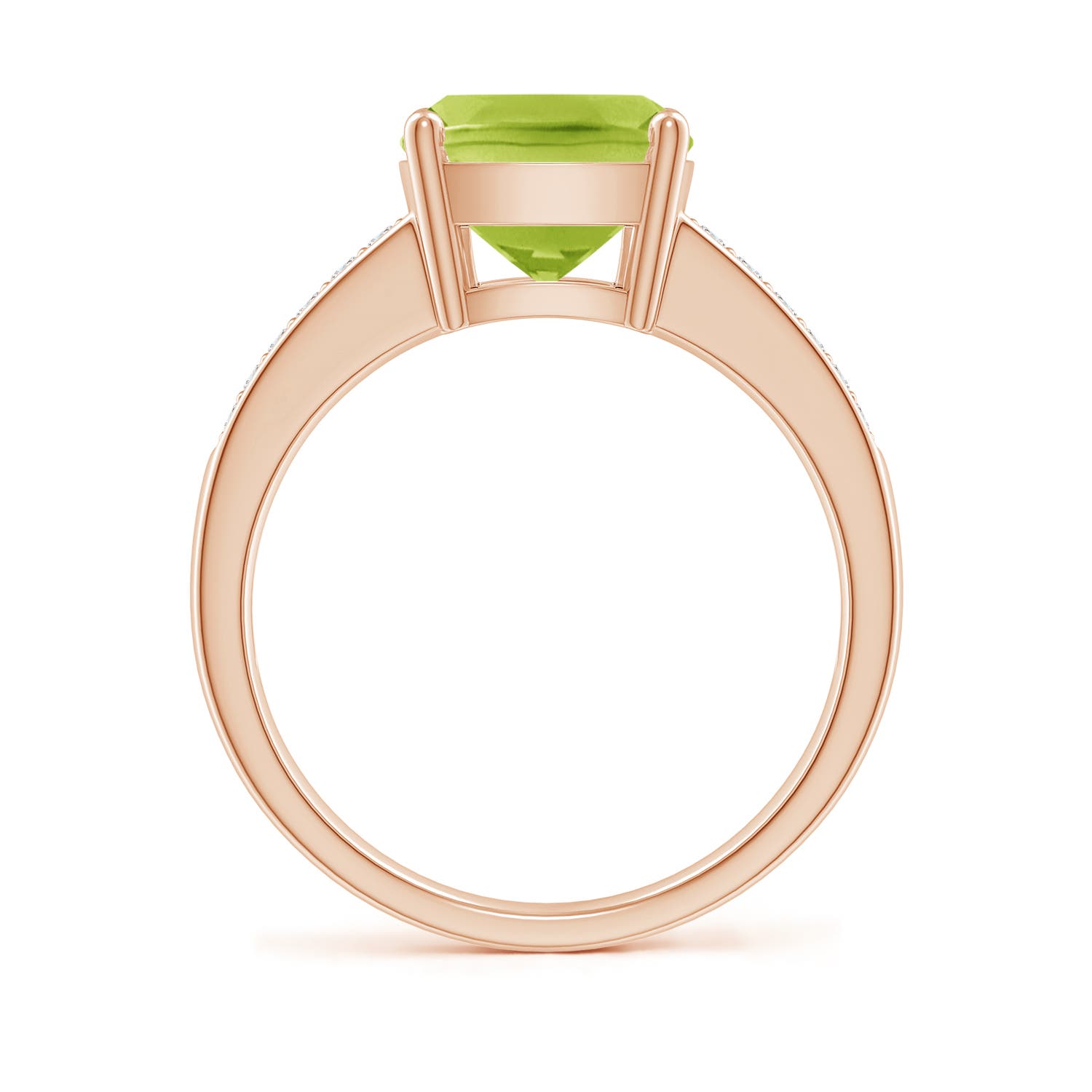 AA - Peridot / 3.07 CT / 14 KT Rose Gold