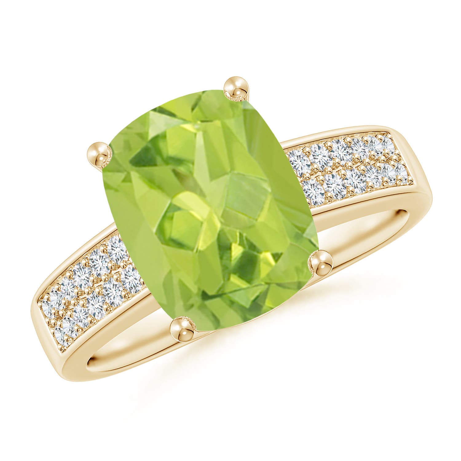 AA - Peridot / 3.07 CT / 14 KT Yellow Gold