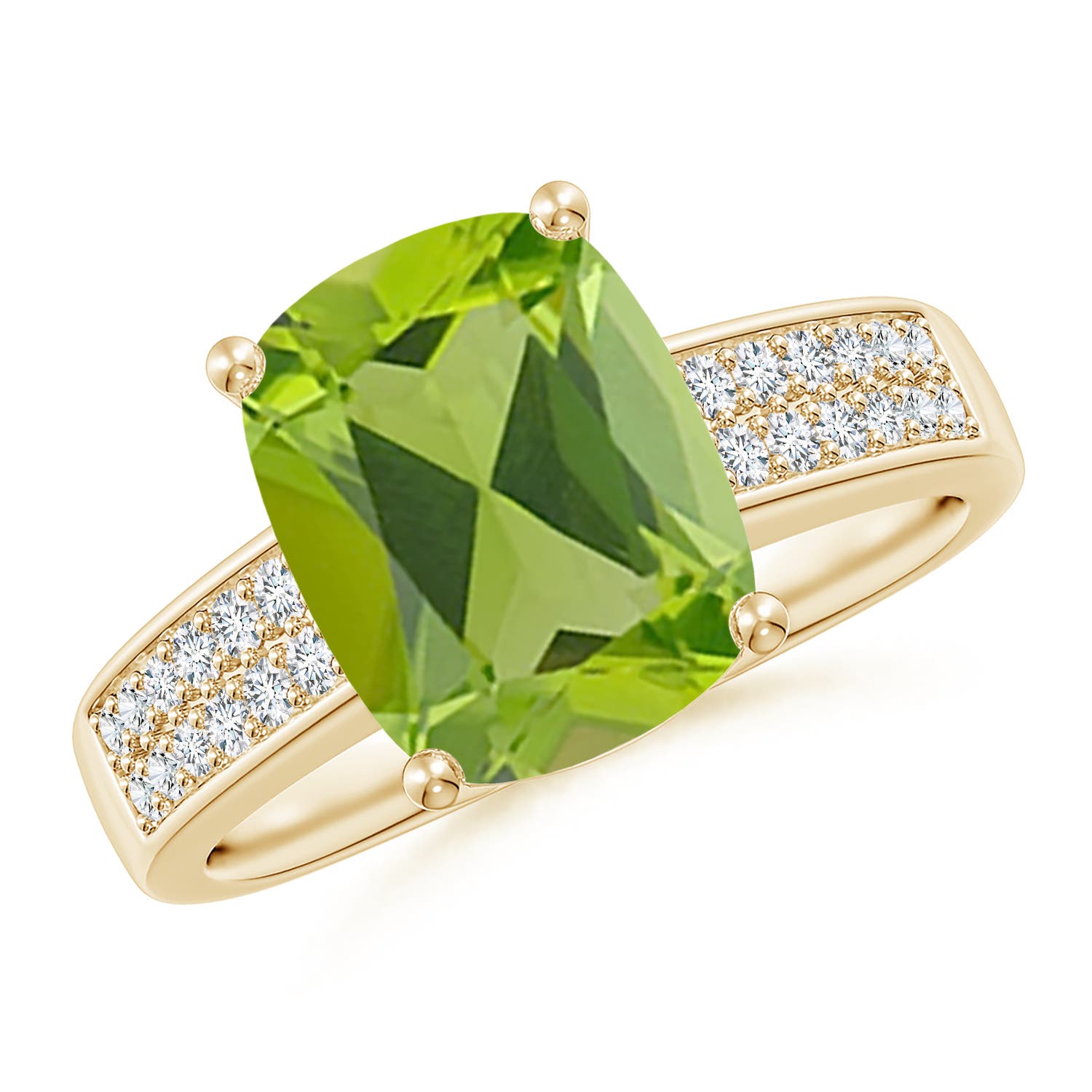 AAA - Peridot / 3.07 CT / 14 KT Yellow Gold