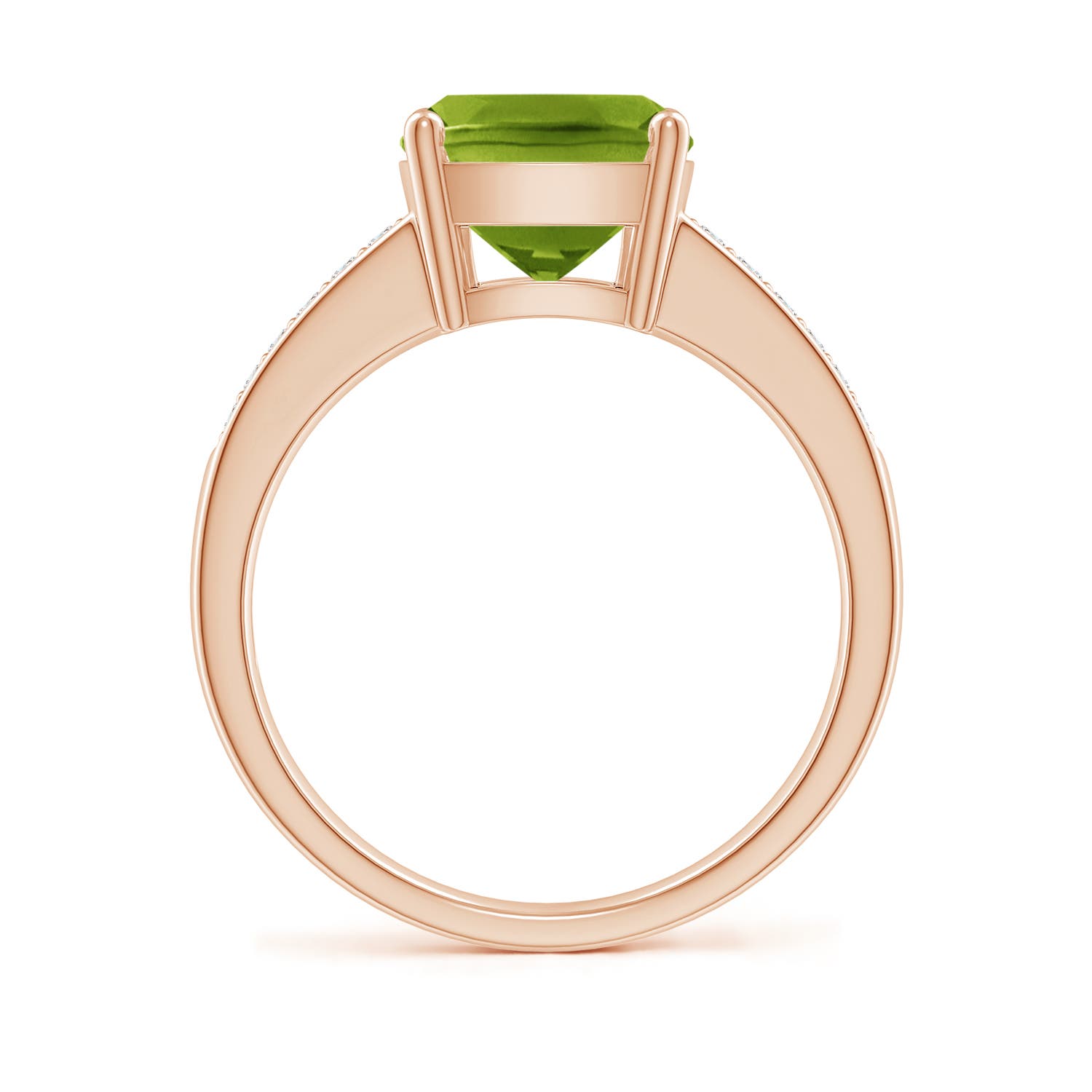 AAAA - Peridot / 3.07 CT / 14 KT Rose Gold