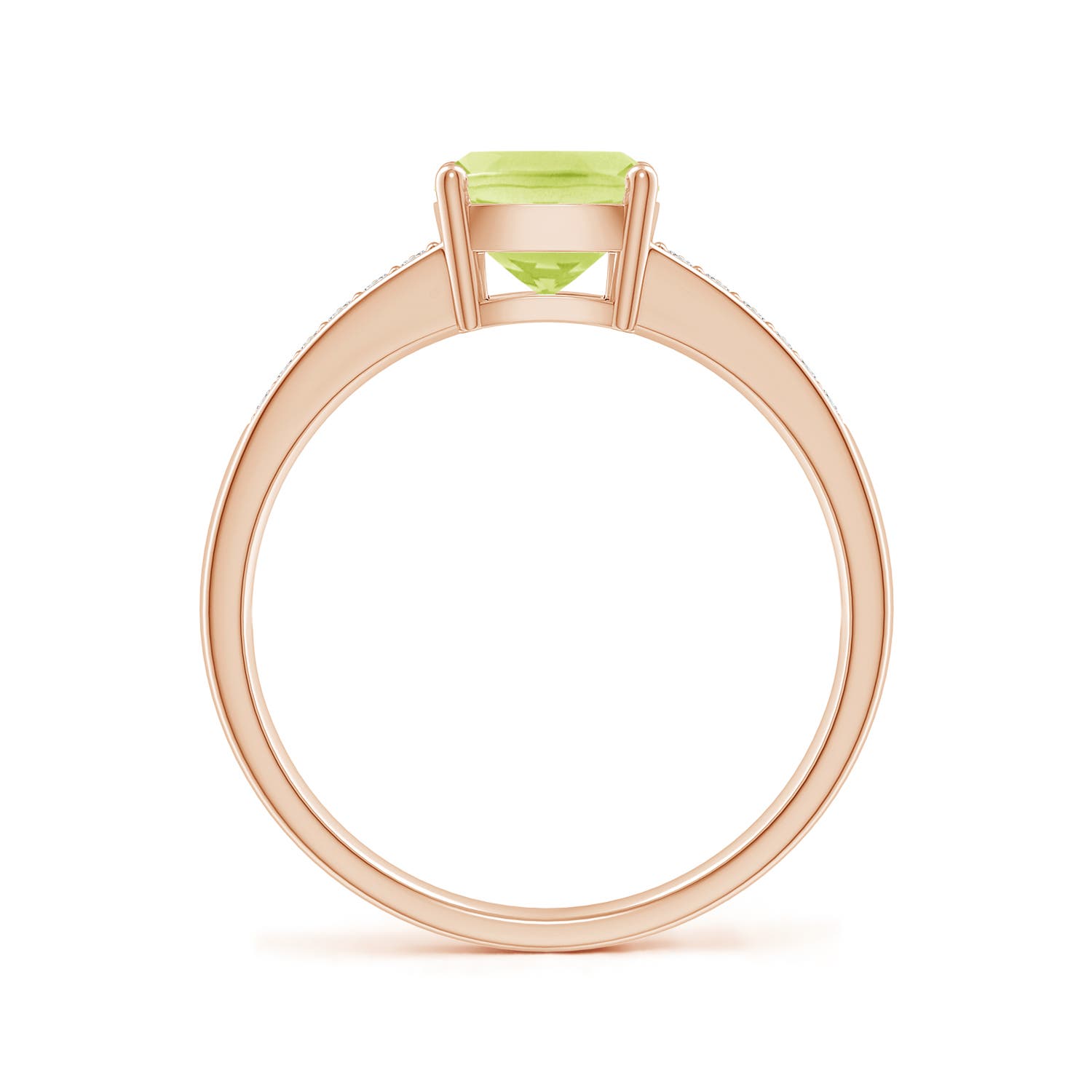 A - Peridot / 1.62 CT / 14 KT Rose Gold