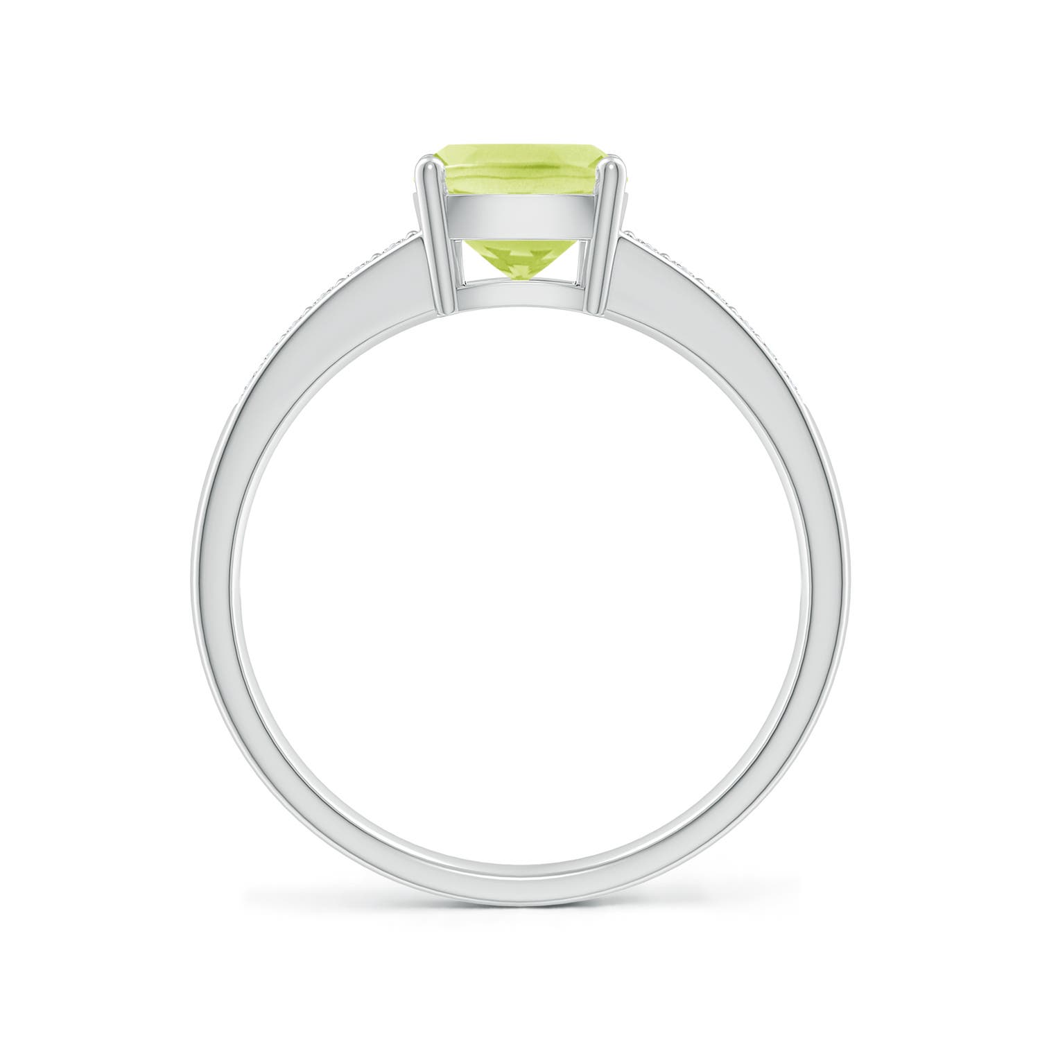 A - Peridot / 1.62 CT / 14 KT White Gold