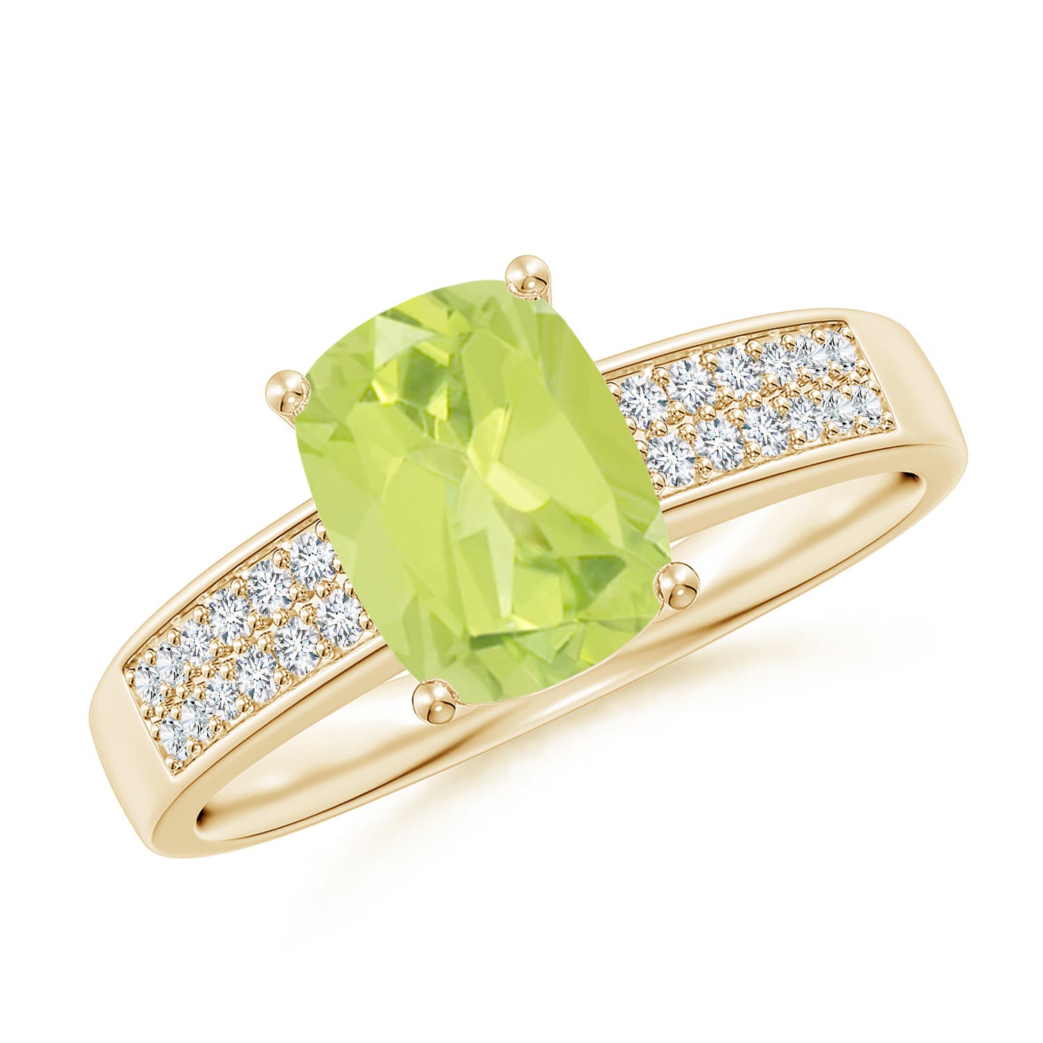 A - Peridot / 1.62 CT / 14 KT Yellow Gold