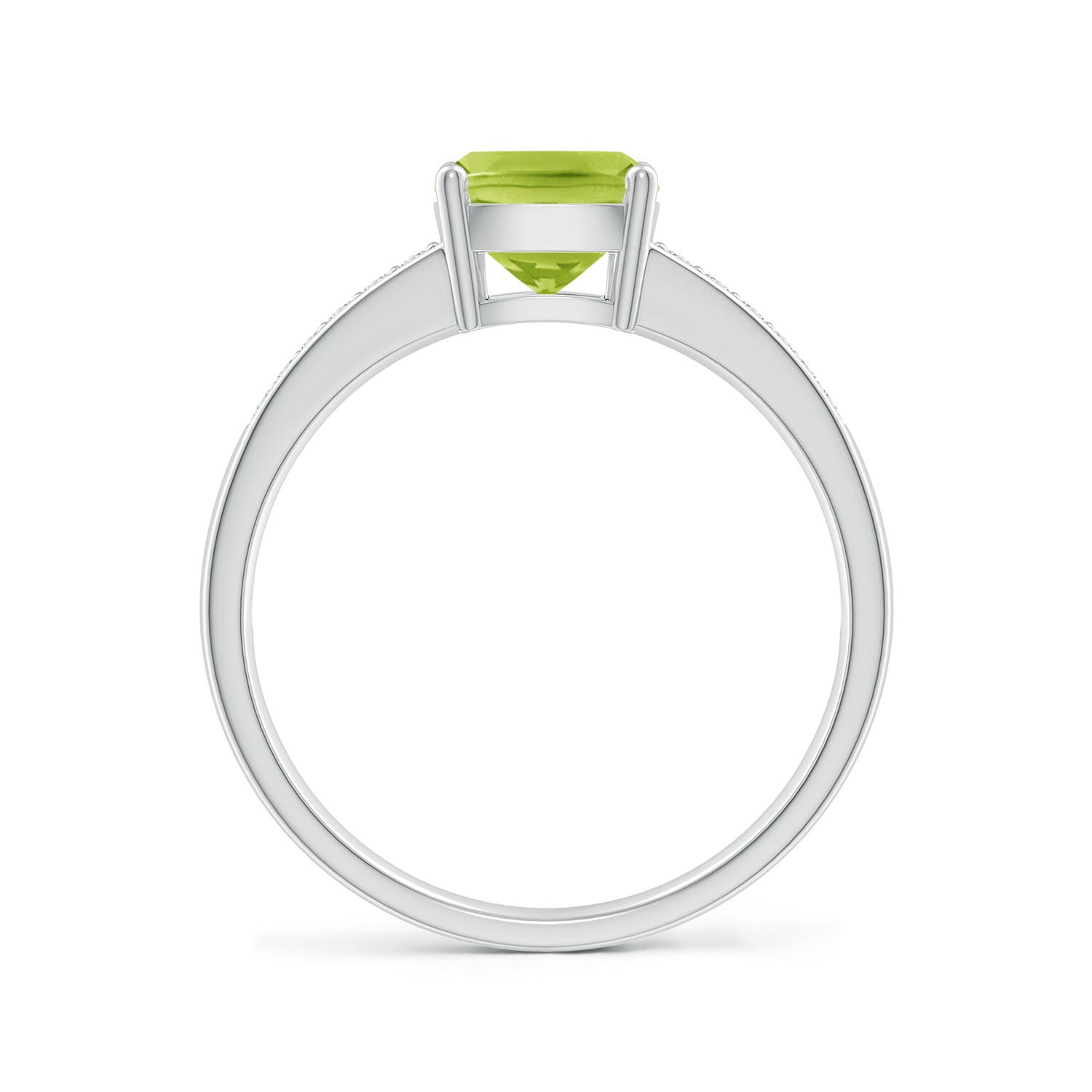 AA - Peridot / 1.62 CT / 14 KT White Gold