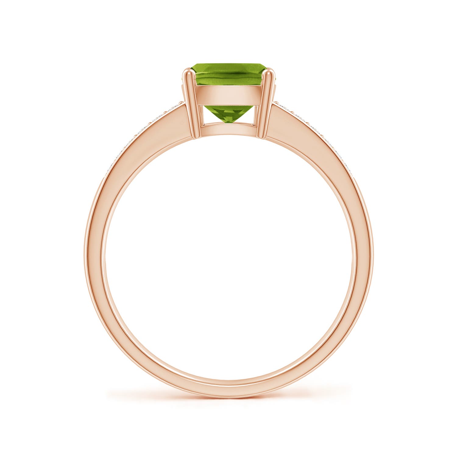 AAAA - Peridot / 1.62 CT / 14 KT Rose Gold