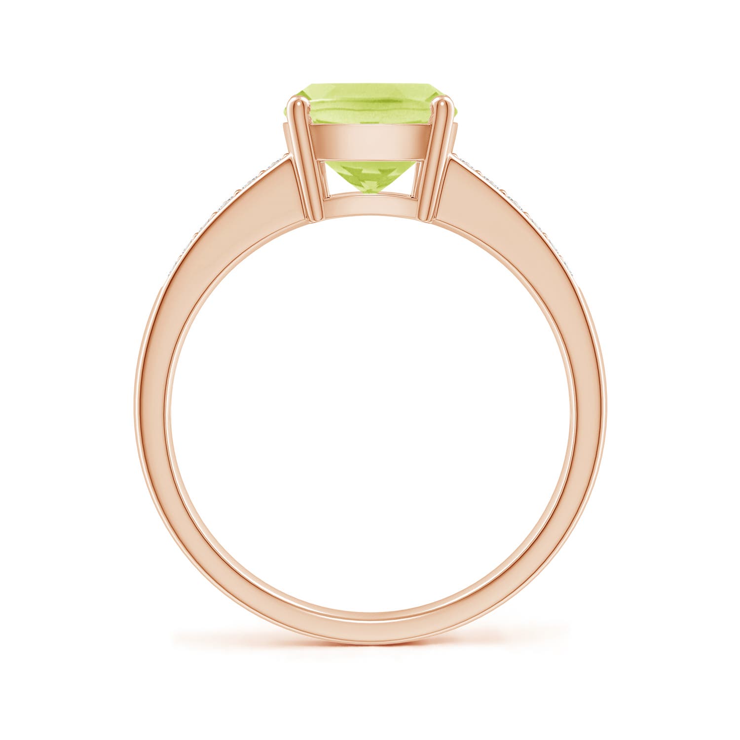 A - Peridot / 2.27 CT / 14 KT Rose Gold