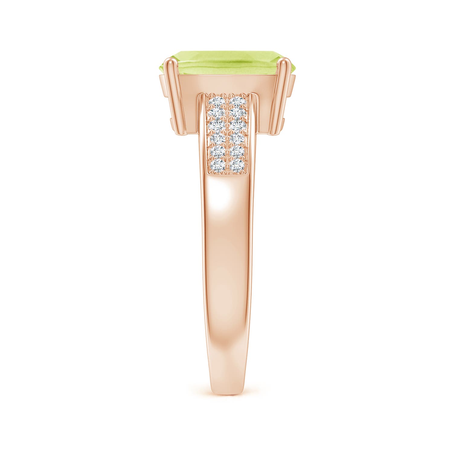 A - Peridot / 2.27 CT / 14 KT Rose Gold