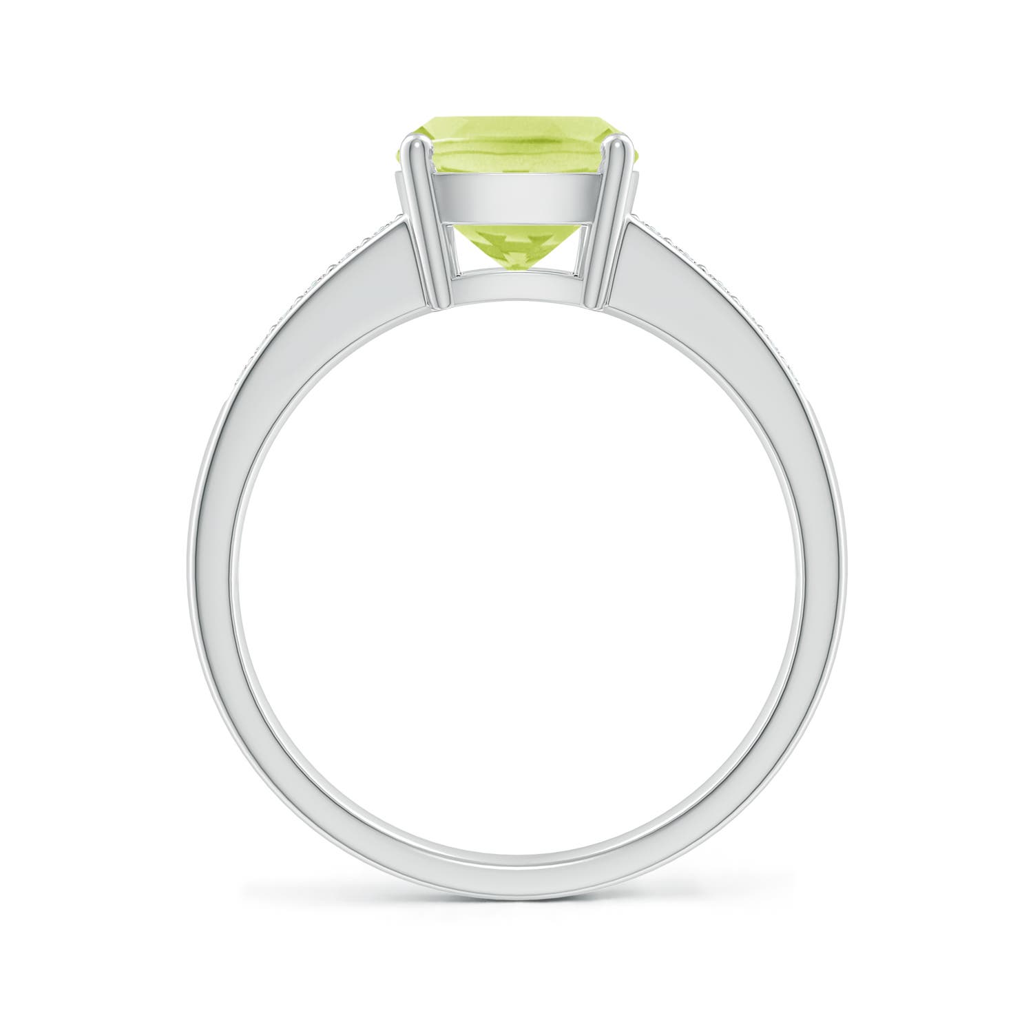 A - Peridot / 2.27 CT / 14 KT White Gold