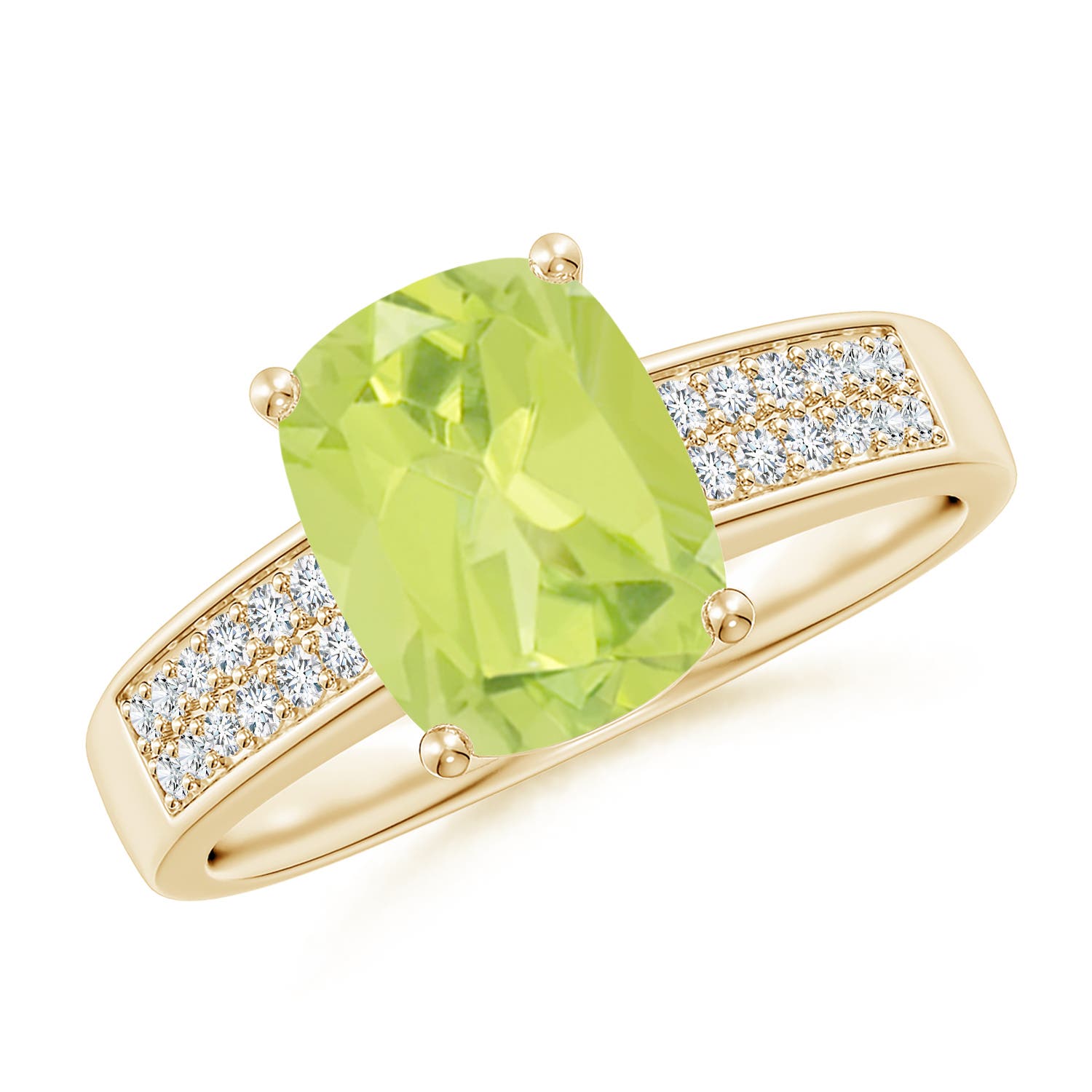 A - Peridot / 2.27 CT / 14 KT Yellow Gold