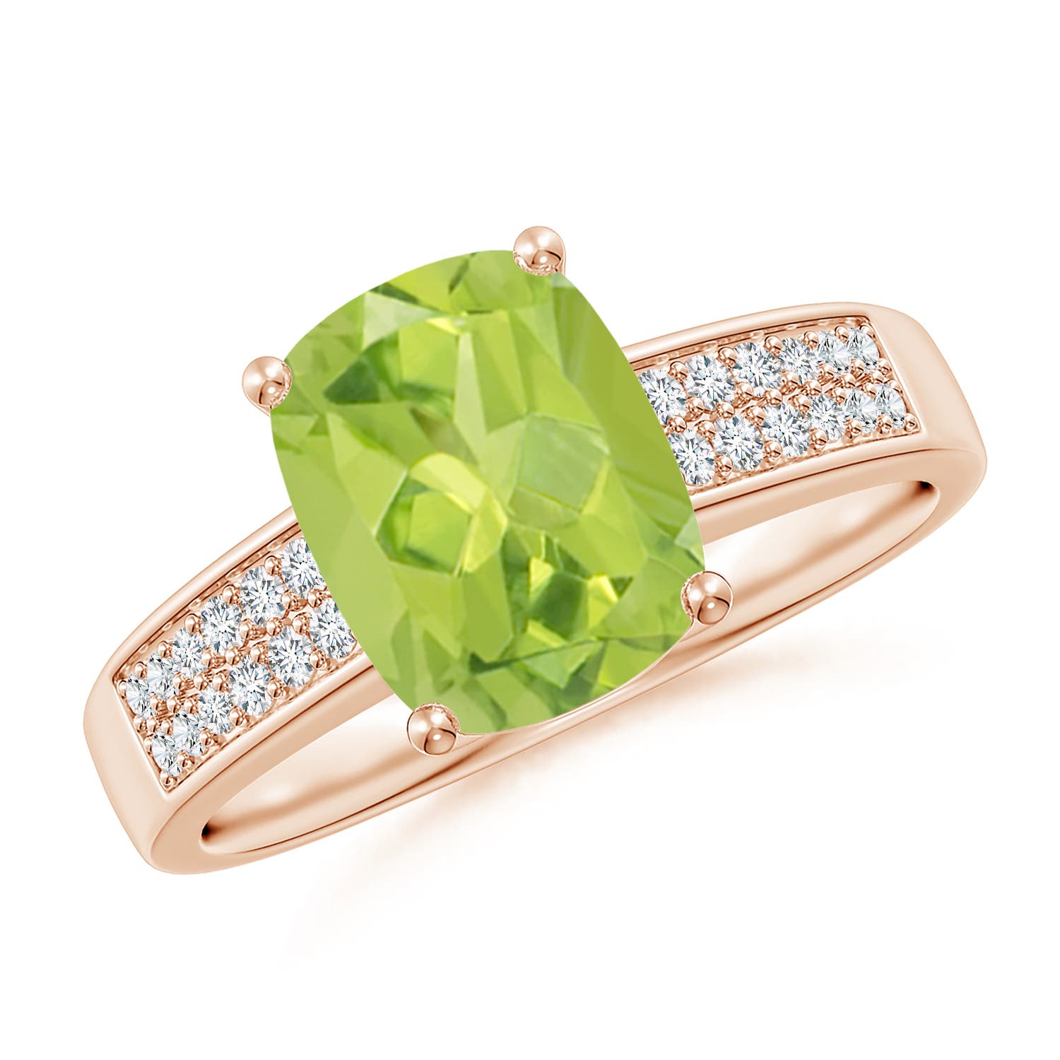 AA - Peridot / 2.27 CT / 14 KT Rose Gold