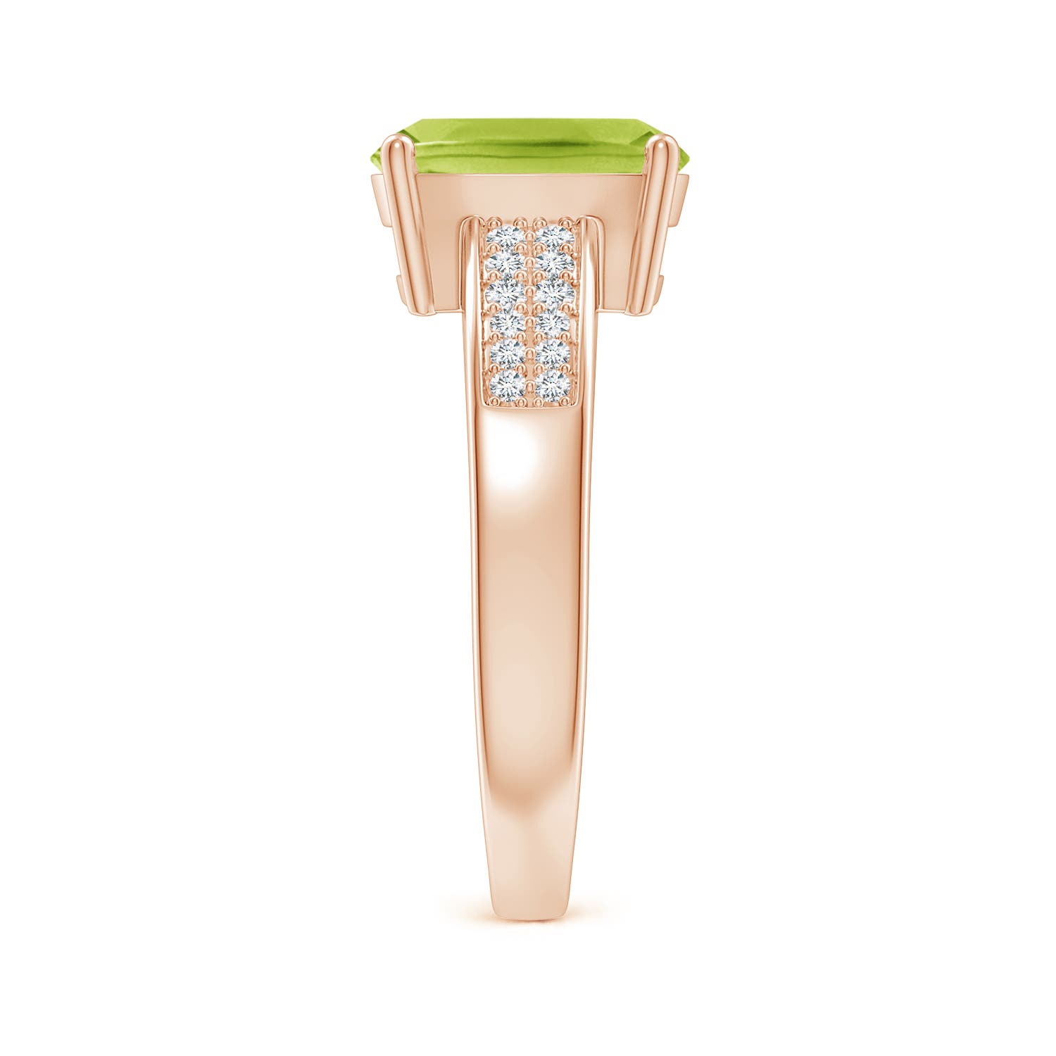 AA - Peridot / 2.27 CT / 14 KT Rose Gold