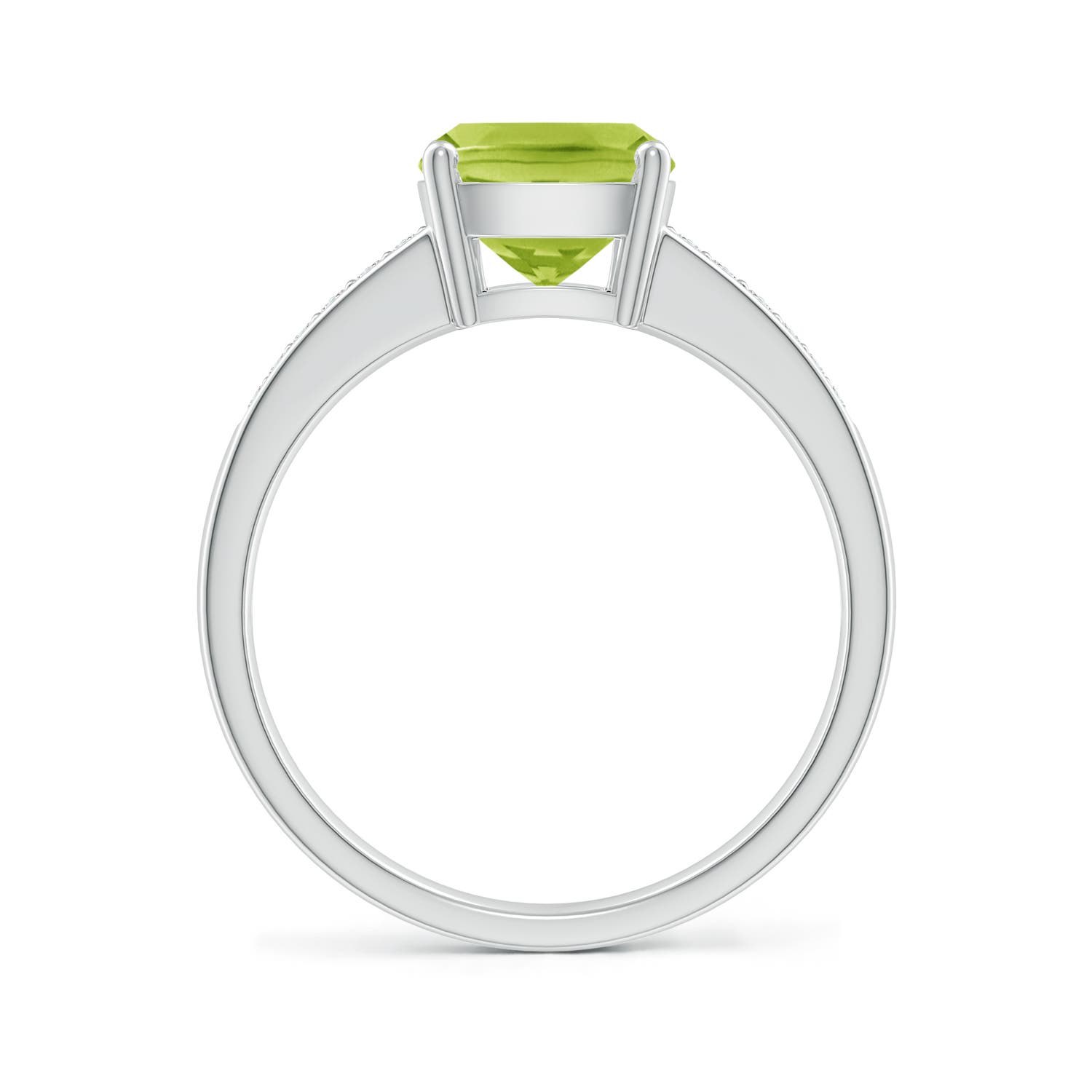 AA - Peridot / 2.27 CT / 14 KT White Gold