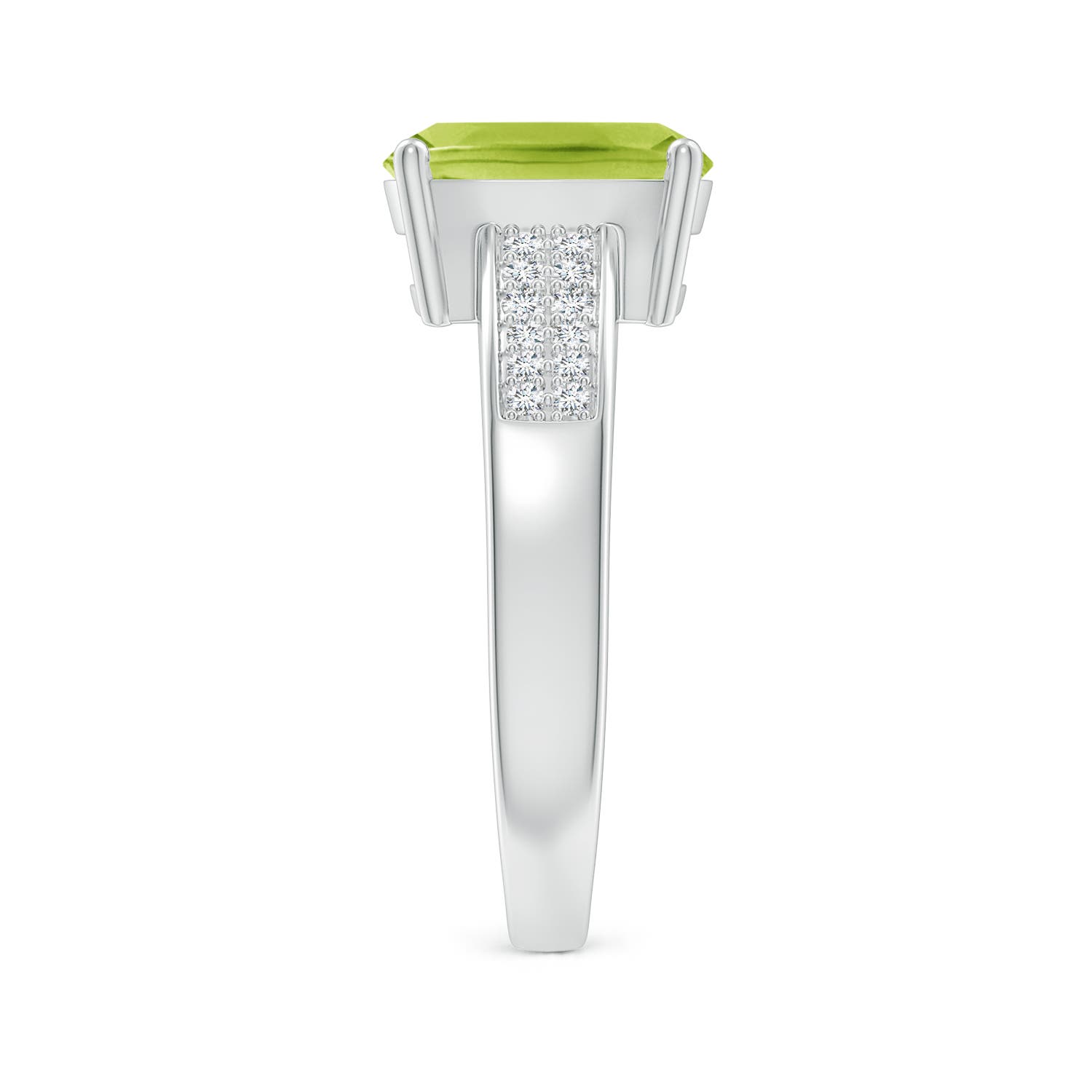 AA - Peridot / 2.27 CT / 14 KT White Gold