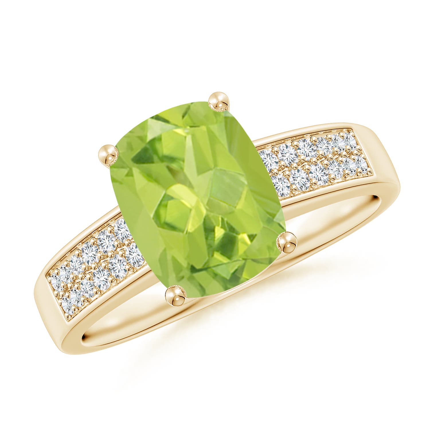 AA - Peridot / 2.27 CT / 14 KT Yellow Gold