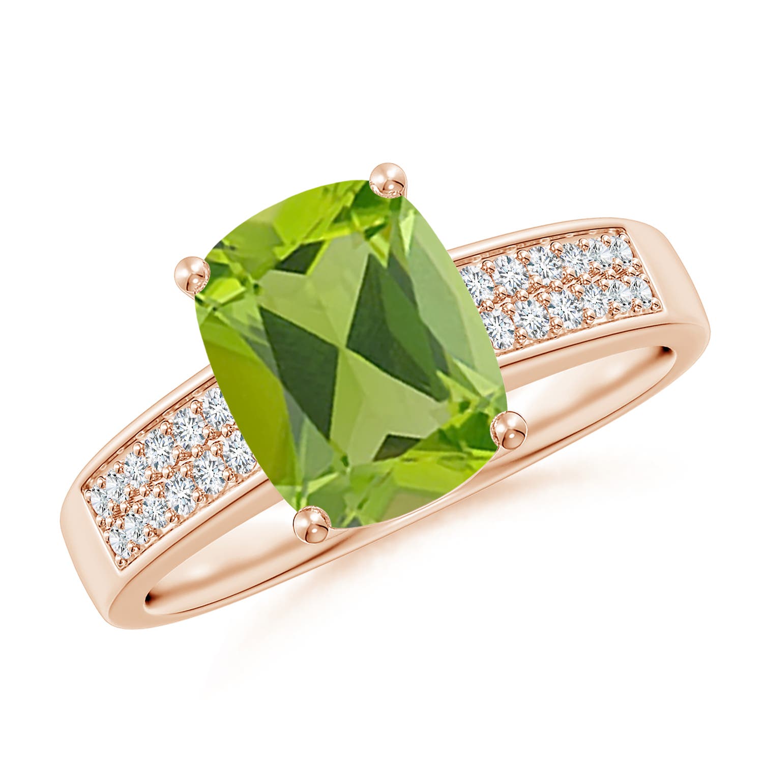 AAA - Peridot / 2.27 CT / 14 KT Rose Gold