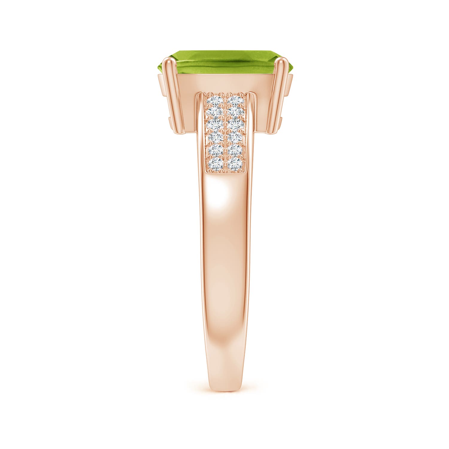 AAA - Peridot / 2.27 CT / 14 KT Rose Gold